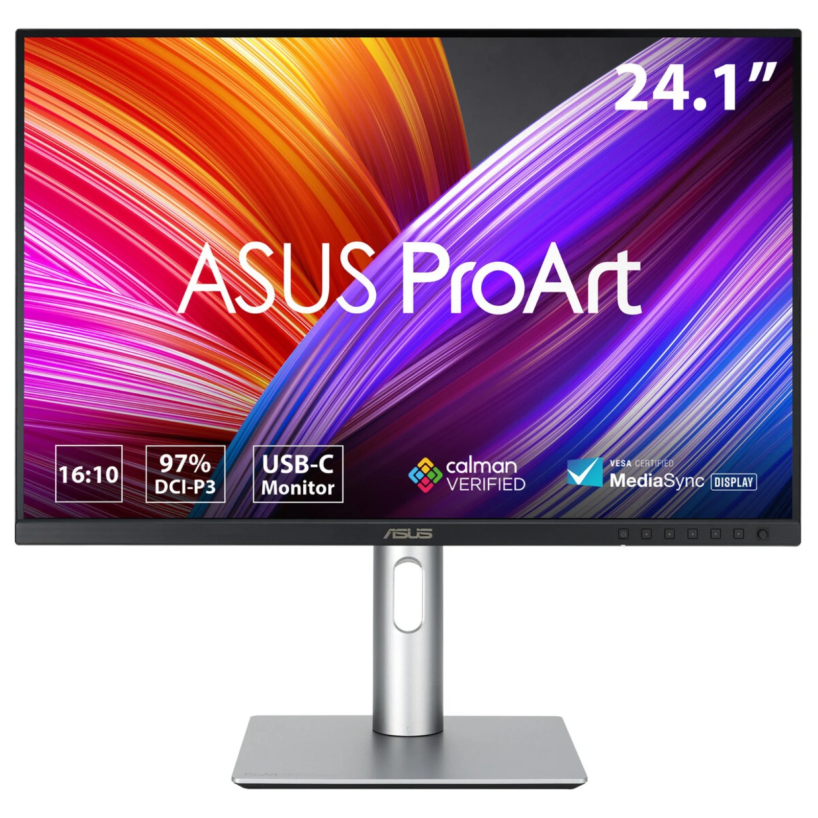 ASUS ProArt PA248CRV Computerbildschirm 61,2 cm (24.1") 1920 x 1200 Pixel WUXGA LCD Schwarz, Silber