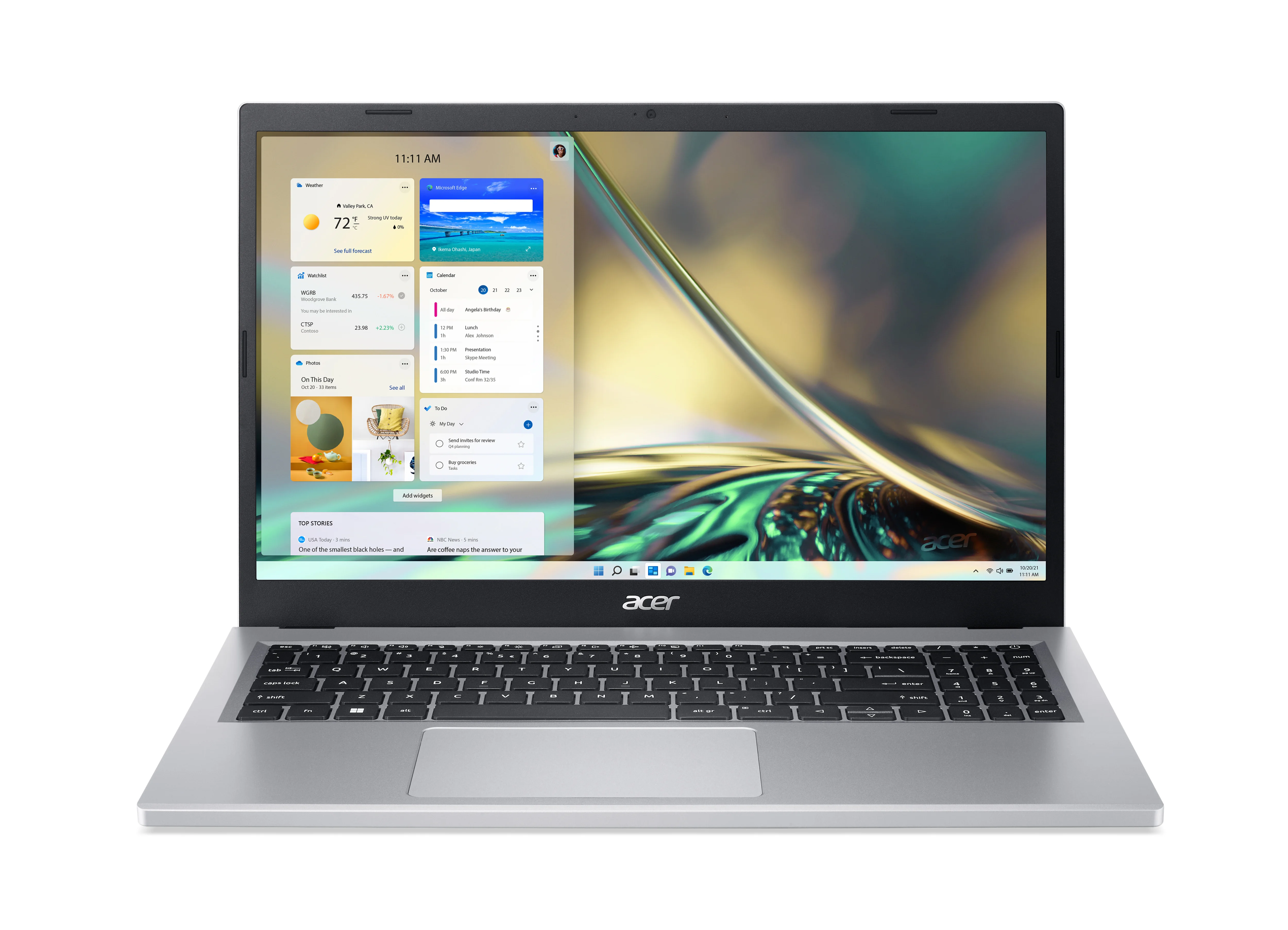 Acer Aspire 3 A315-24P-R1UP AMD Ryzen™ 3 7320U Laptop 39,6 cm (15.6") Full HD 16 GB LPDDR5-SDRAM 512 GB SSD Wi-Fi 6 (802.11ax) Windows 11 Home Silber