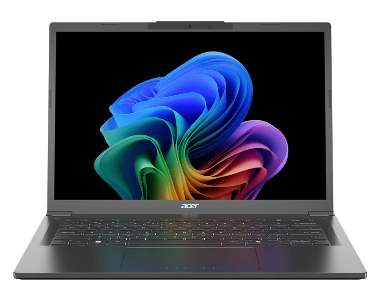 Acer Aspire 14 AI A14-52M-790K 258V Laptop 35,6 cm (14") WUXGA 32 GB LPDDR5x-SDRAM 1 TB SSD Wi-Fi 6E (802.11ax) Windows 11 Home Grau QWERTZ Deutsch