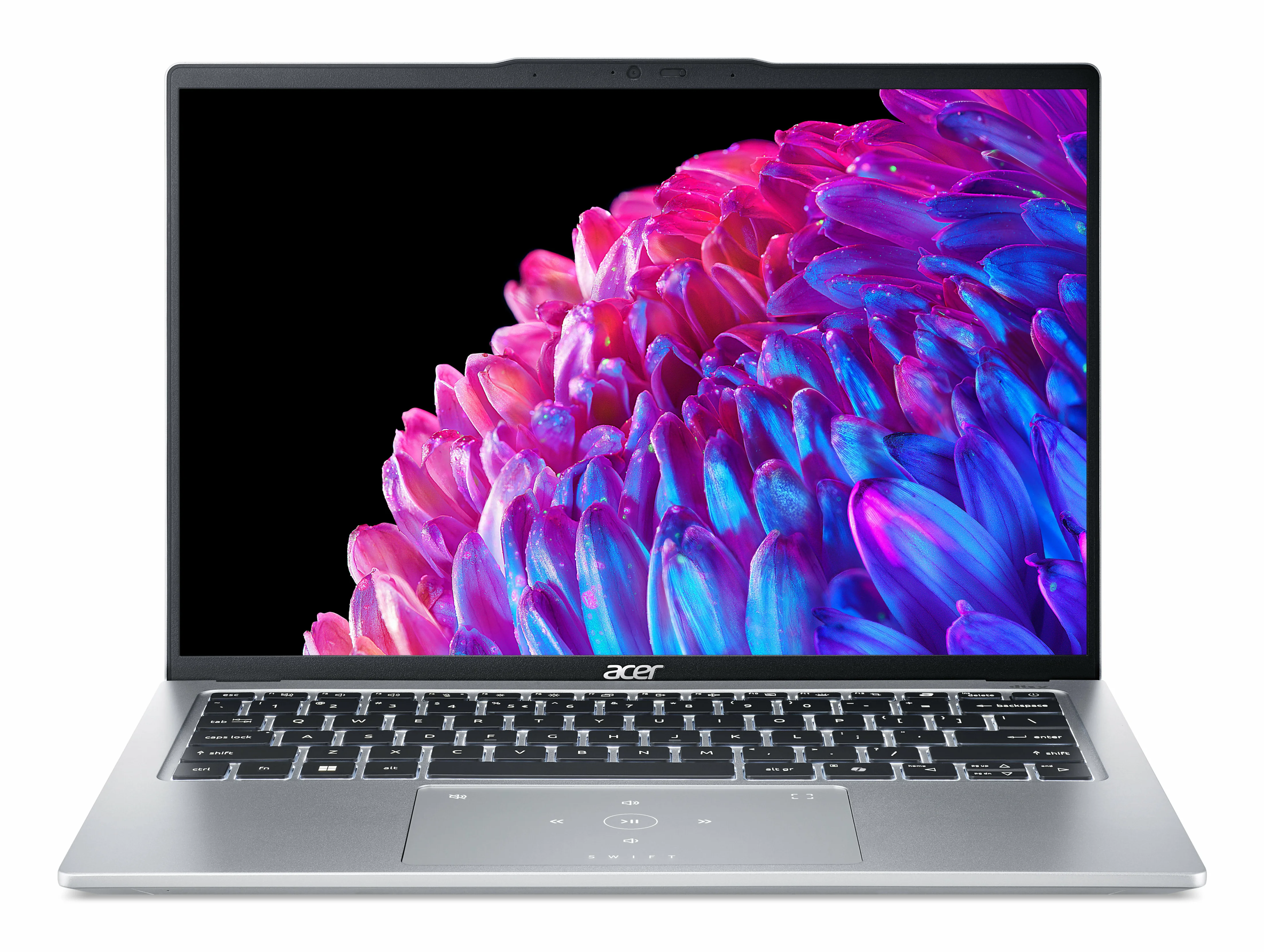 Acer Swift Go 14 SFG14-73-73KU Intel Core Ultra 7 155H Laptop 35,6 cm (14") 2.8K 16 GB LPDDR5x-SDRAM 1 TB SSD Wi-Fi 6E (802.11ax) Windows 11 Home Silber QWERTZ Deutsch