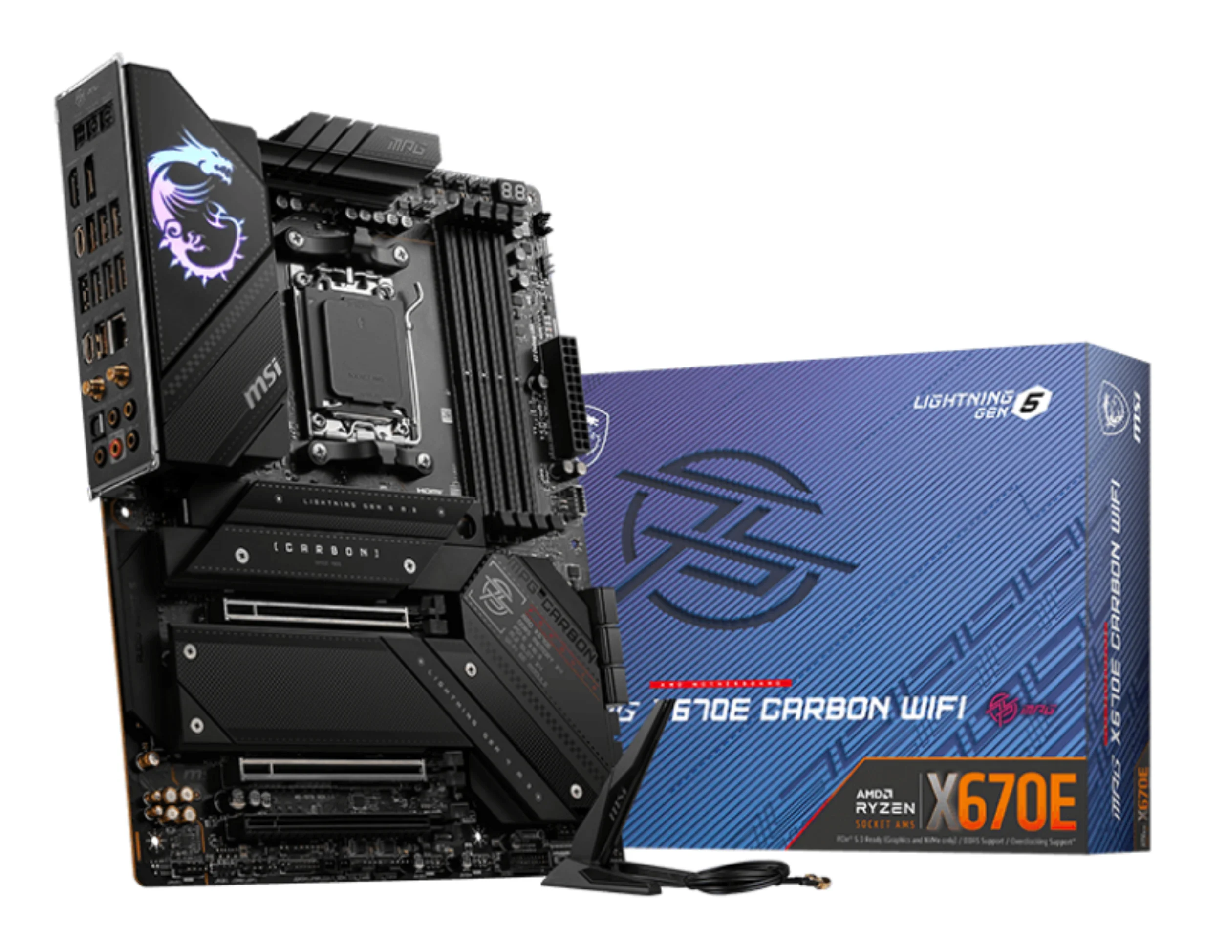 MSI MPG X670E CARBON WIFI Motherboard AMD X670 Sockel AM5 ATX