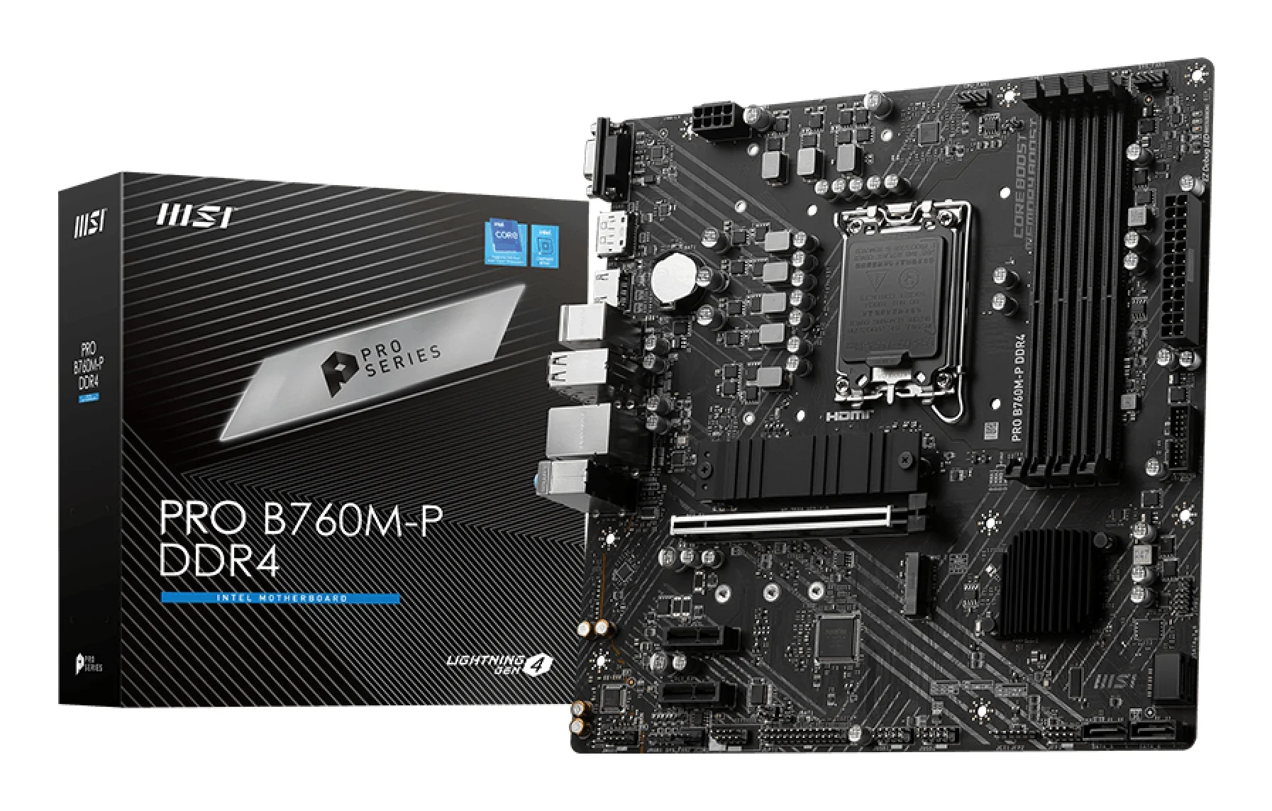 MSI PRO B760M-P DDR4 Motherboard Intel B760 LGA 1700 micro ATX