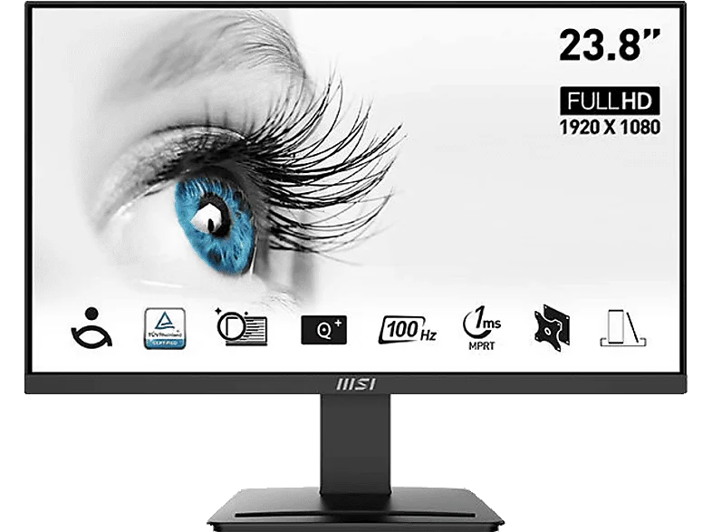 MSI PRO MP2412DE 23,8 Zoll Full-HD Monitor 4 ms Reaktionszeit 100 Hz