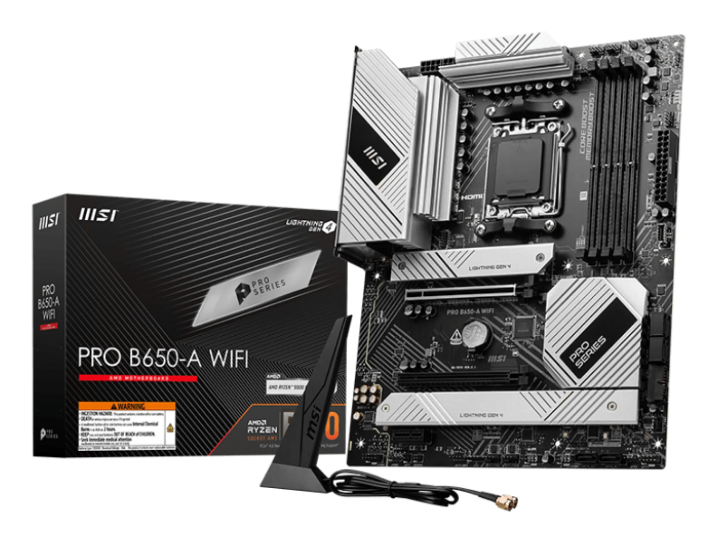 MSI PRO B650-A WIFI Motherboard AMD B650 Sockel AM5 ATX