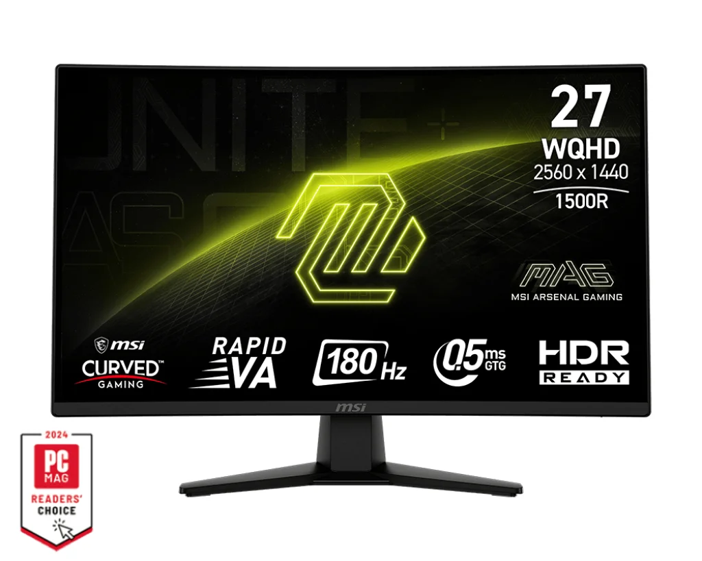 MSI MAG 274CQFDE Computerbildschirm 68,6 cm (27") 2560 x 1440 Pixel Wide Quad HD Schwarz
