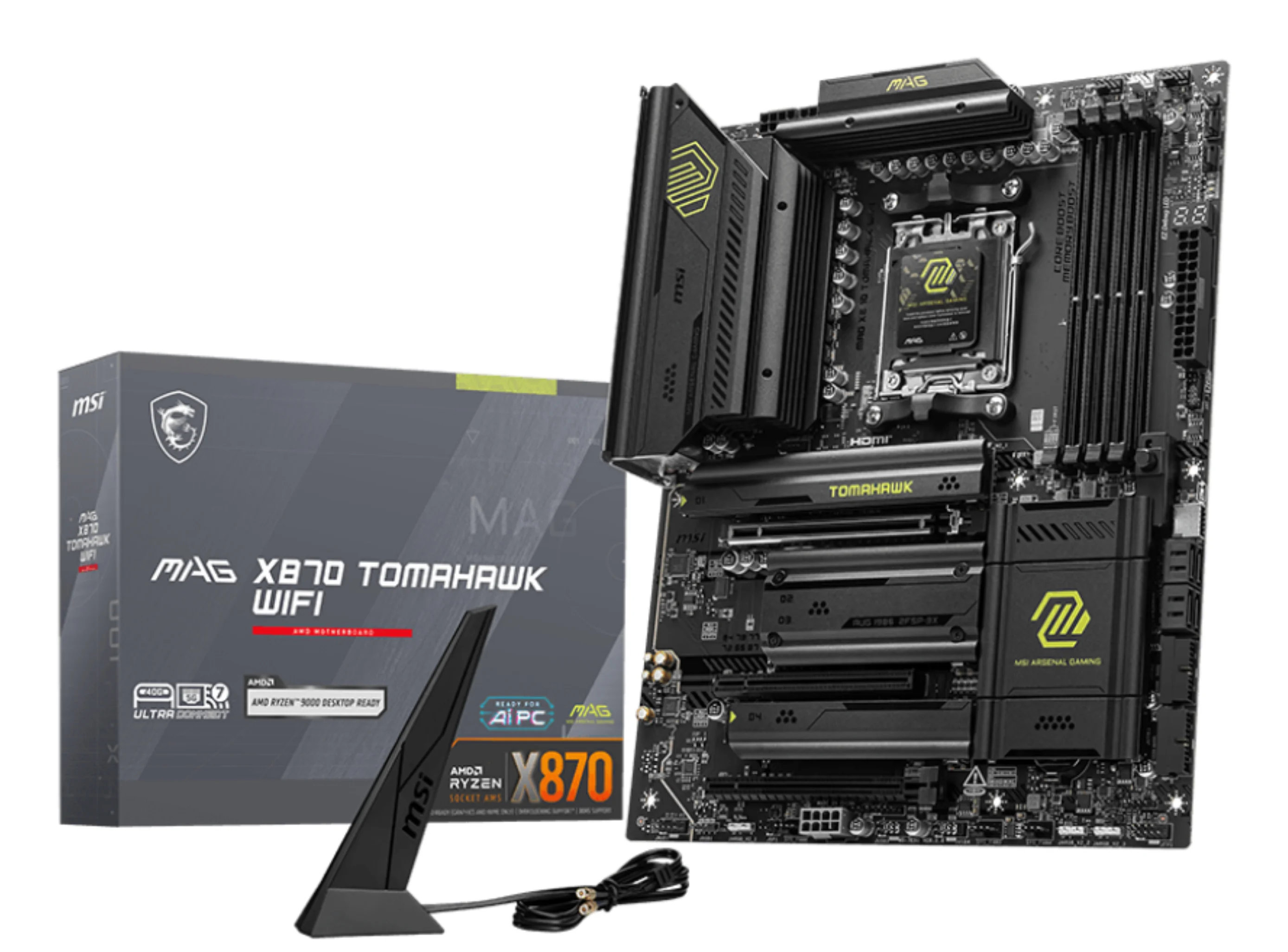MSI MAG X870 TOMAHAWK WIFI Motherboard AMD X870 Sockel AM5 ATX