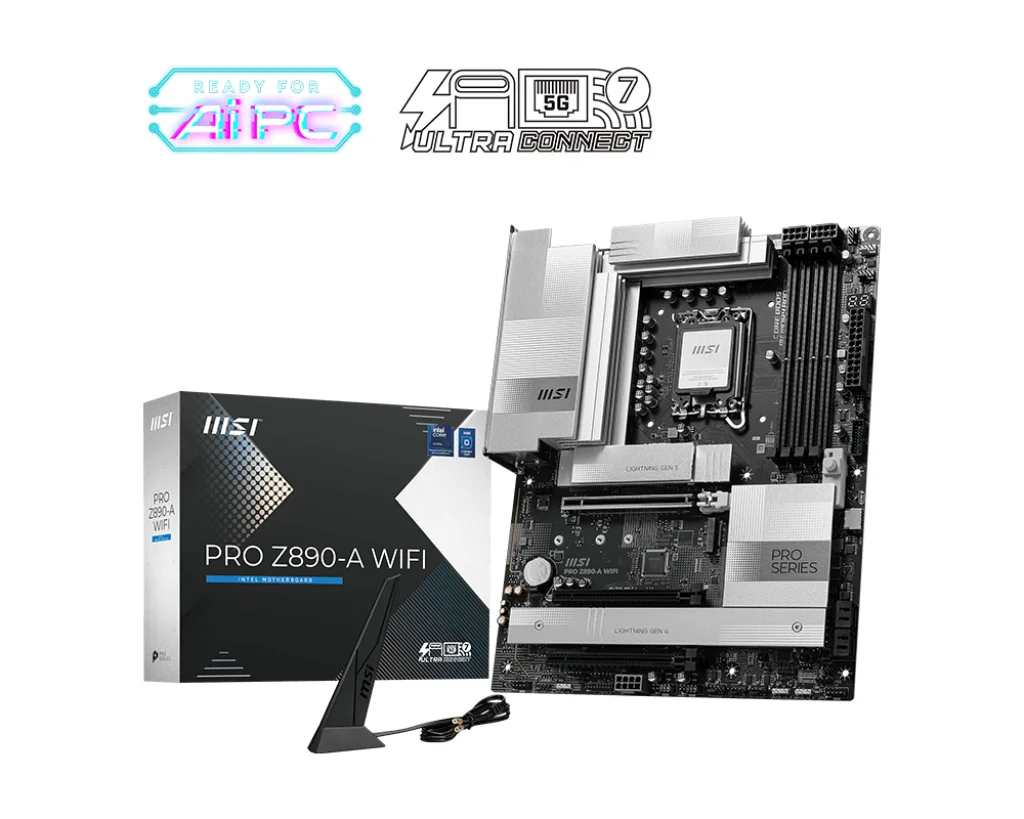 MSI PRO Z890-A WIFI Motherboard Intel Z890 LGA 1851 (Socket V1) ATX