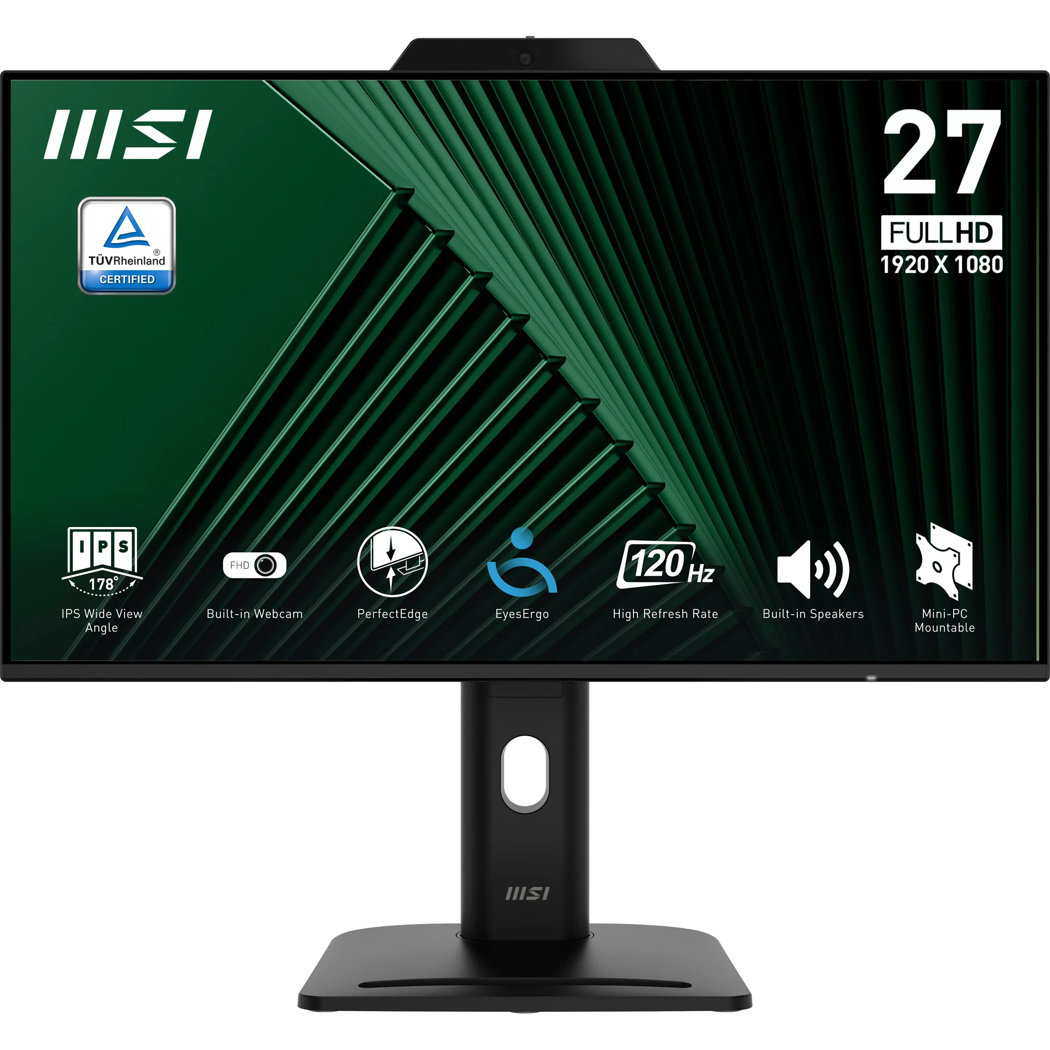 MSI PRO MP272PMG Computerbildschirm 68,6 cm (27") 1920 x 1080 Pixel Full HD LCD Schwarz