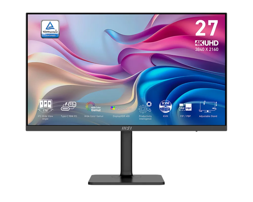 MSI MODERN MD272UPHGDE Computerbildschirm 68,6 cm (27") 3840 x 2160 Pixel 4K Ultra HD Schwarz