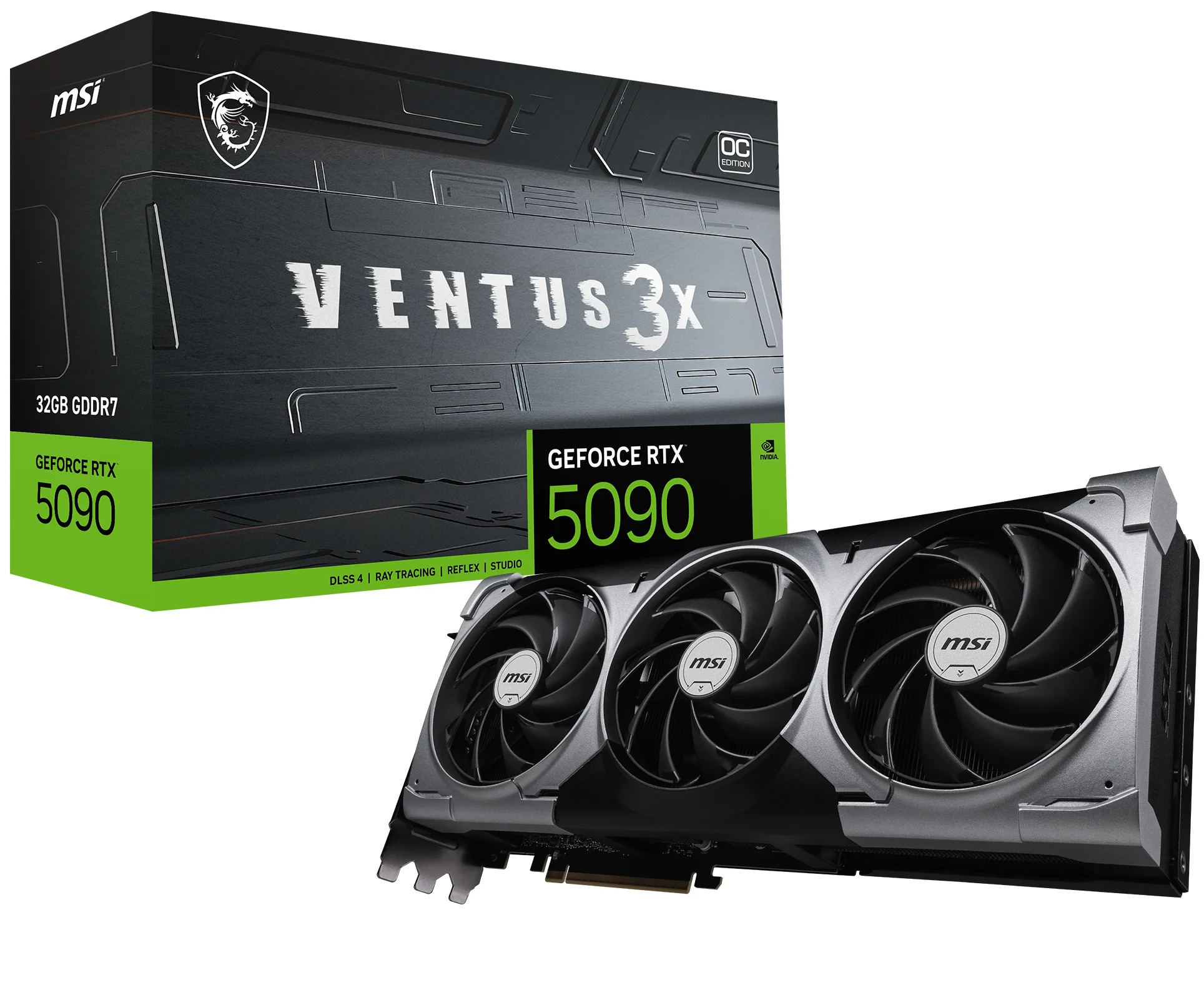 MSI VENTUS GEFORCE RTX 5090 32G 3X OC Grafikkarte NVIDIA 32 GB GDDR7