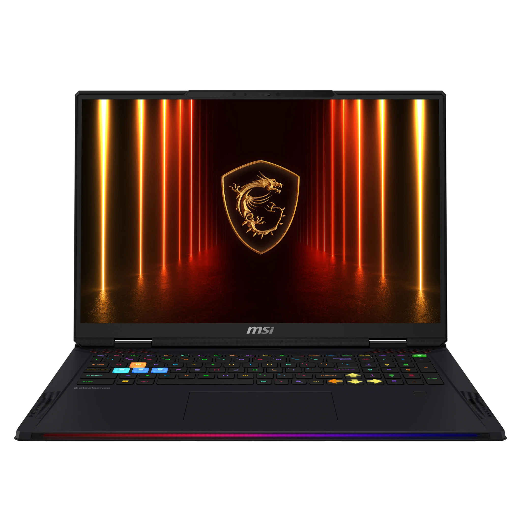 MSI Raider 18 HX AI A2XWJG NVIDIA GeForce Intel Core Ultra 9 285HX Laptop 45,7 cm (18") UHD+ 64 GB DDR5-SDRAM 4 TB SSD NVIDIA GeForce RTX 5090 Wi-Fi 7 (802.11be) Windows 11 Pro Schwarz