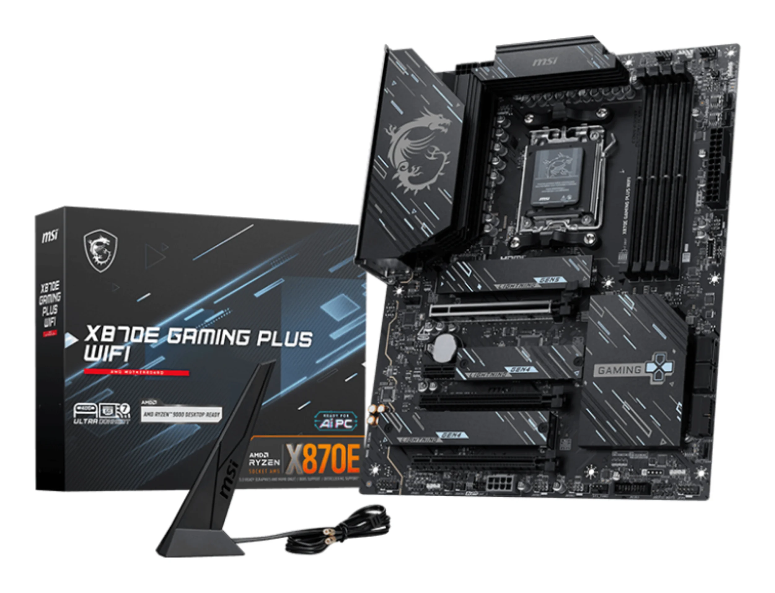 MSI X870E GAMING PLUS WIFI Motherboard AMD X870E Sockel AM5 ATX