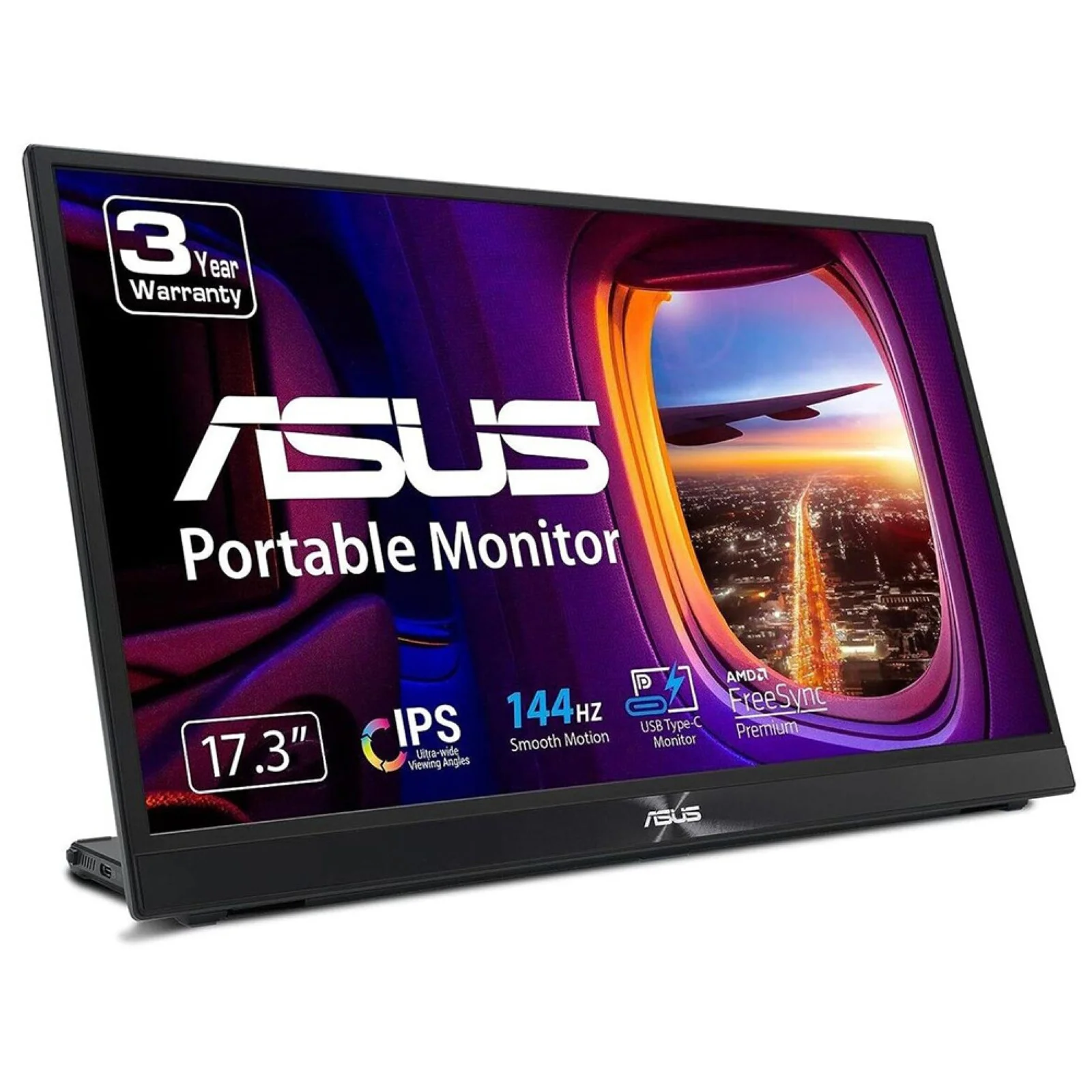 ASUS ZenScreen MB17AHG Computerbildschirm 43,9 cm (17.3") 1920 x 1080 Pixel Full HD LCD Schwarz