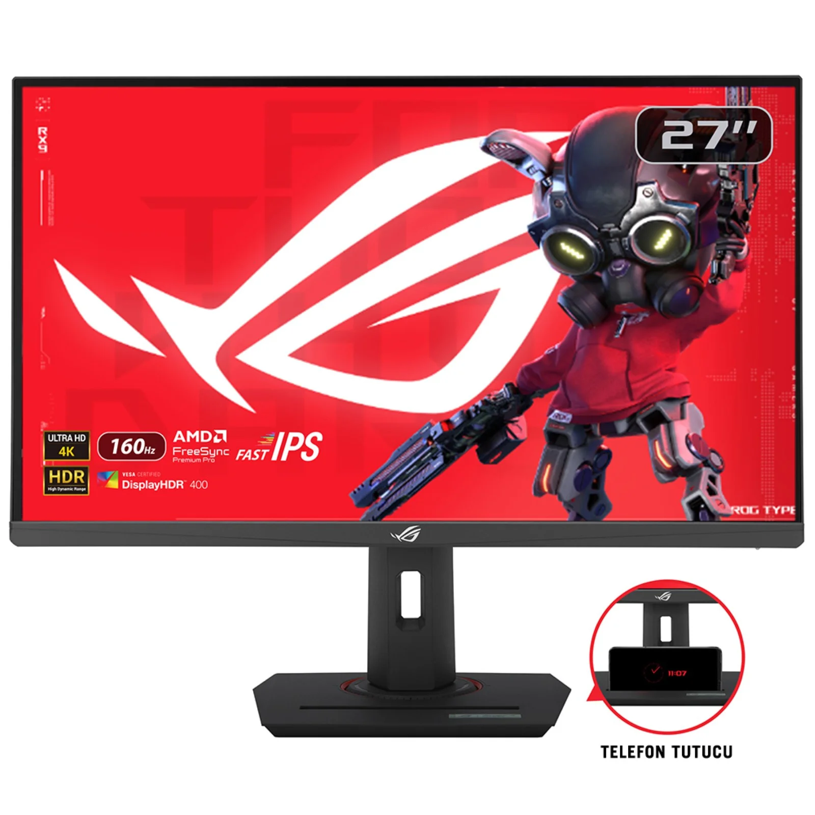 ASUS XG27UCS Computerbildschirm 68,6 cm (27") 3840 x 2160 Pixel 4K Ultra HD LCD Schwarz