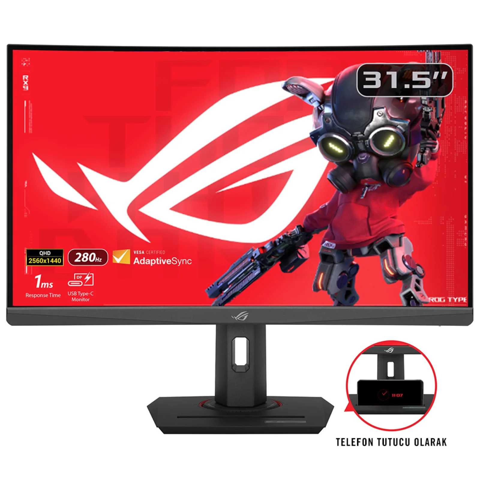 ASUS ROG Strix XG32WCMS Computerbildschirm 80 cm (31.5") 2560 x 1440 Pixel Quad HD LCD Schwarz