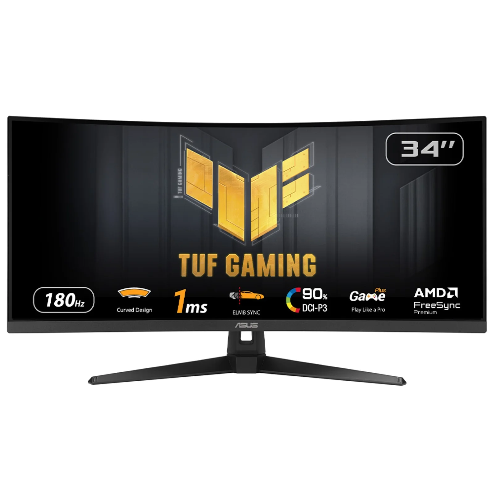 ASUS TUF Gaming VG34VQ3B Computerbildschirm 86,4 cm (34") 3440 x 1440 Pixel UltraWide Quad HD LED Schwarz