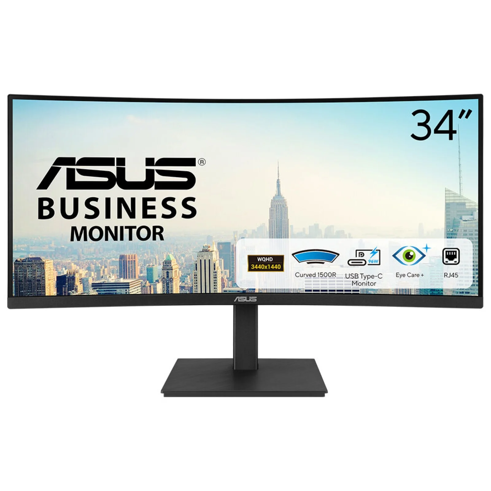 ASUS VA34VCPSR Computerbildschirm 86,4 cm (34") 3440 x 1440 Pixel Wide Quad HD LCD Schwarz