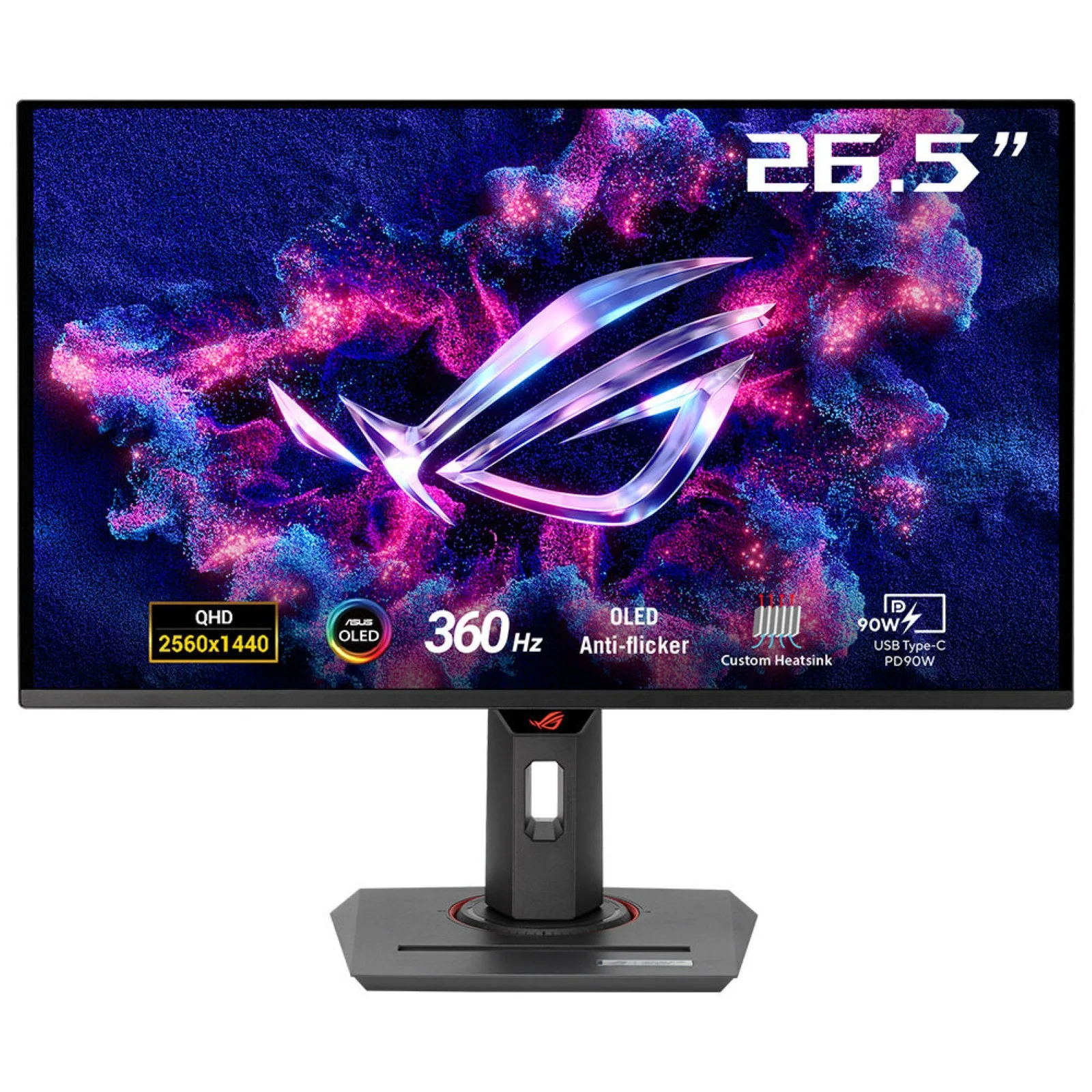 ASUS ROG Strix OLED XG27ACDNG Computerbildschirm 67,3 cm (26.5") 2560 x 1440 Pixel Quad HD QD-OLED Schwarz