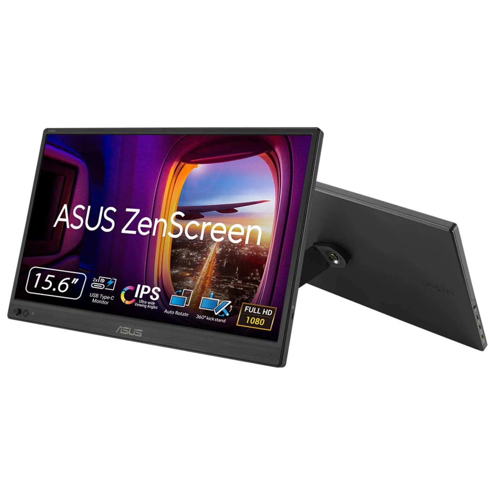 ASUS ZenScreen MB169CK Computerbildschirm 39,6 cm (15.6") 1920 x 1080 Pixel Full HD LCD Schwarz