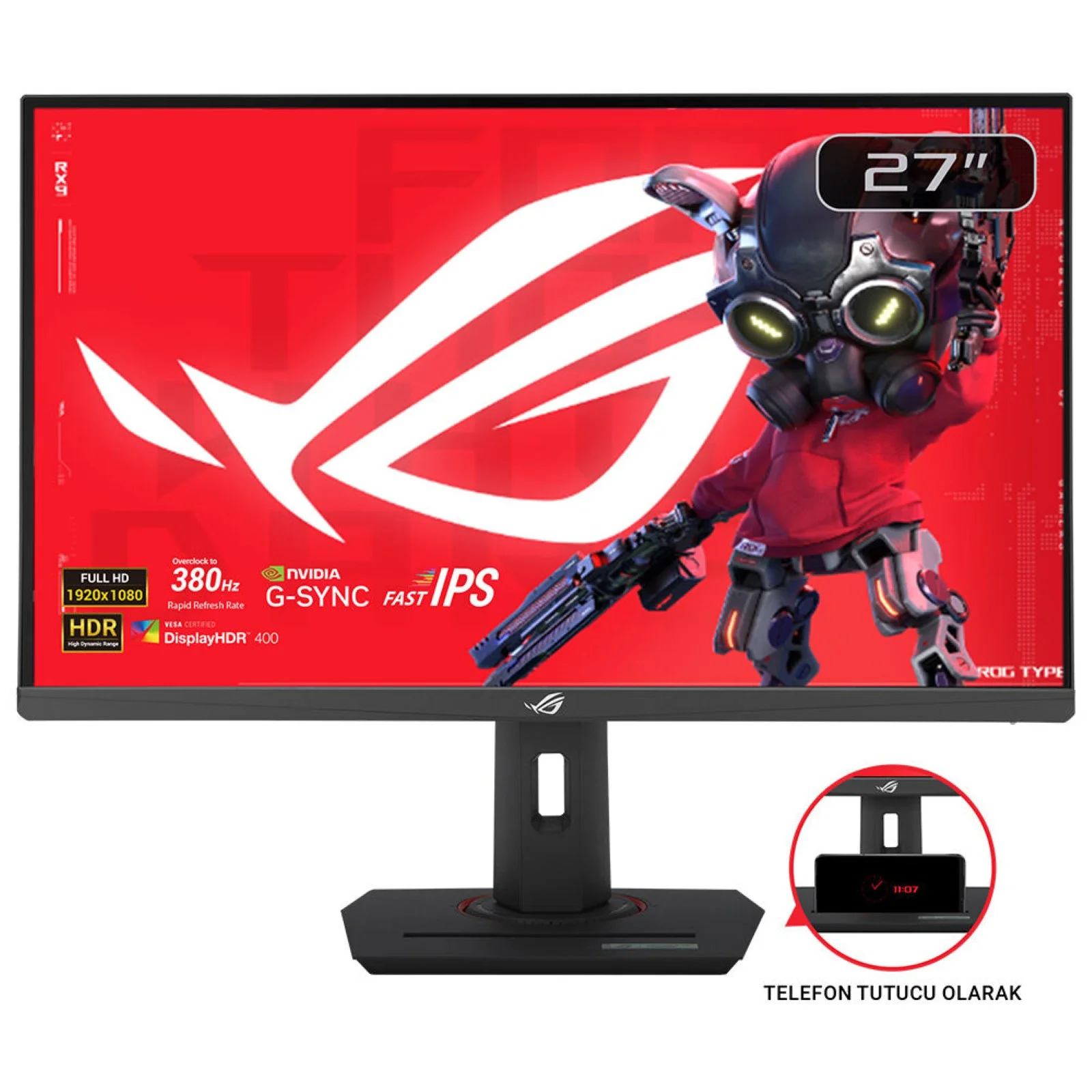 ASUS ROG Strix XG279CNS Computerbildschirm 68,6 cm (27") 1920 x 1080 Pixel Full HD LCD Schwarz