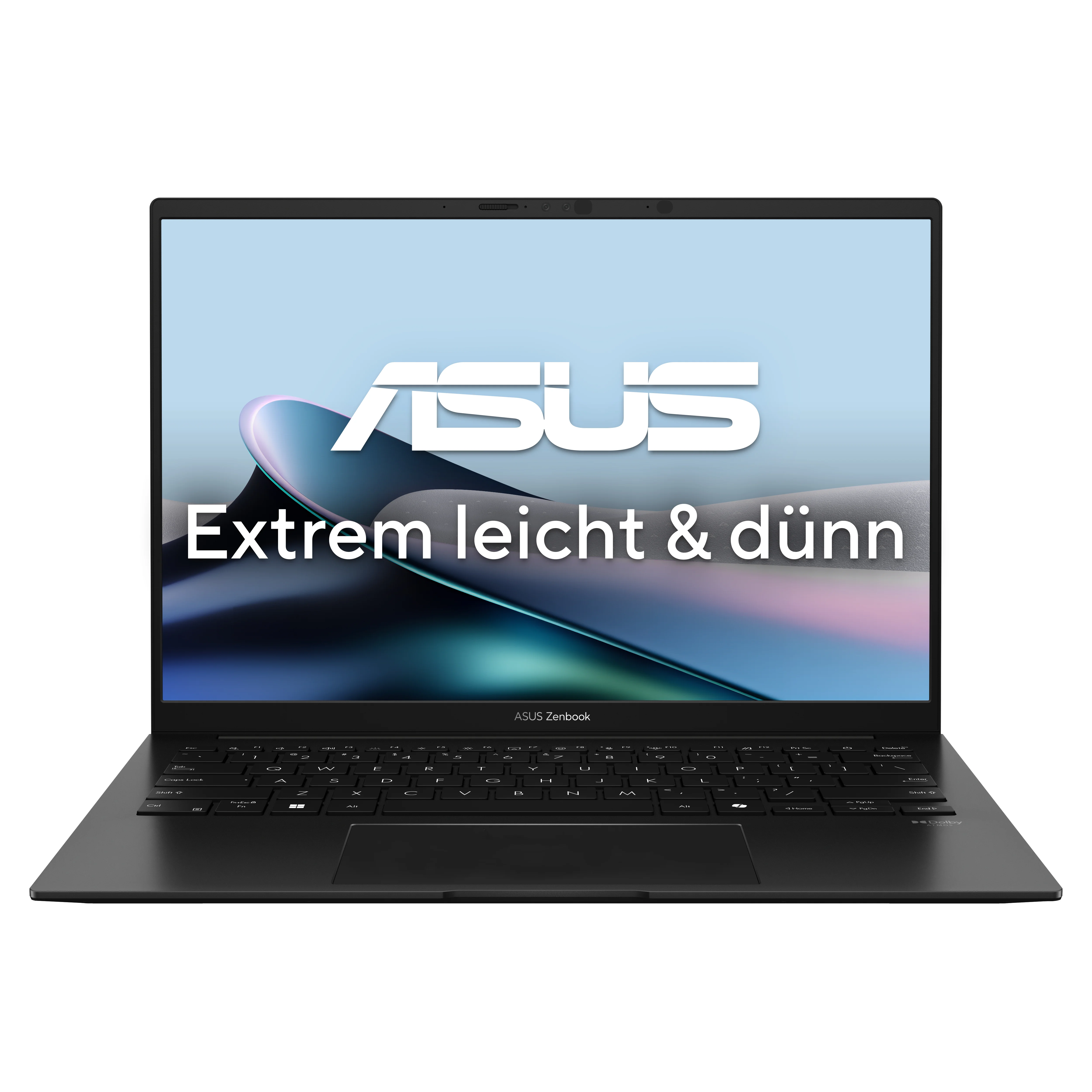 ASUS Zenbook 14 OLED UM3406KA-QD065W Copilot+ PC AMD Ryzen AI 7 350 Laptop 35,6 cm (14") WUXGA 16 GB LPDDR5x-SDRAM 512 GB SSD Wi-Fi 6E (802.11ax) Windows 11 Home Schwarz QWERTZ Deutsch