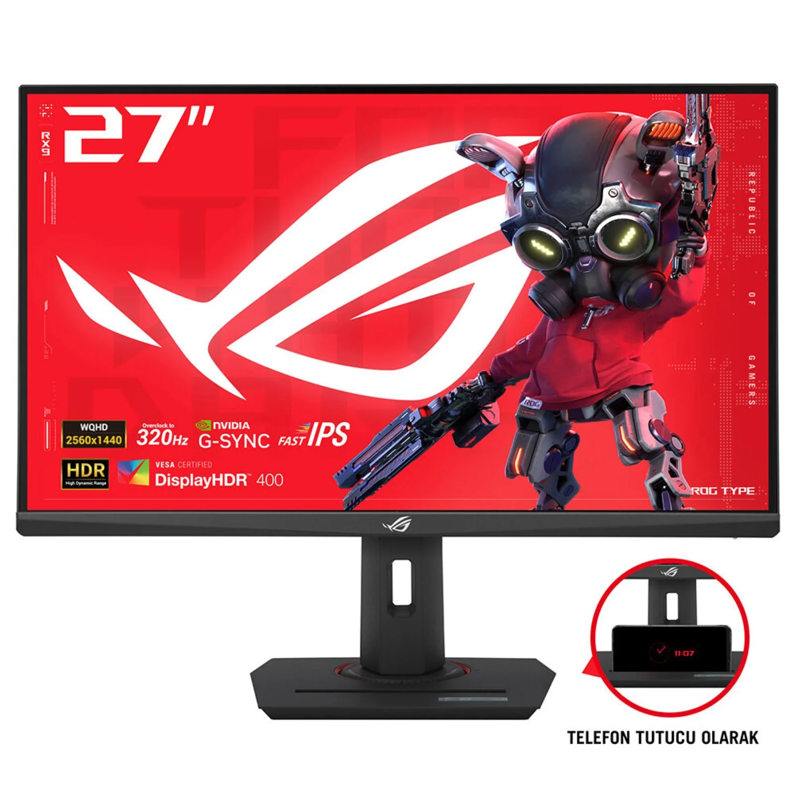 ASUS ROG Strix XG27ACMS Computerbildschirm 68,6 cm (27") 2560 x 1440 Pixel Quad HD LCD Schwarz