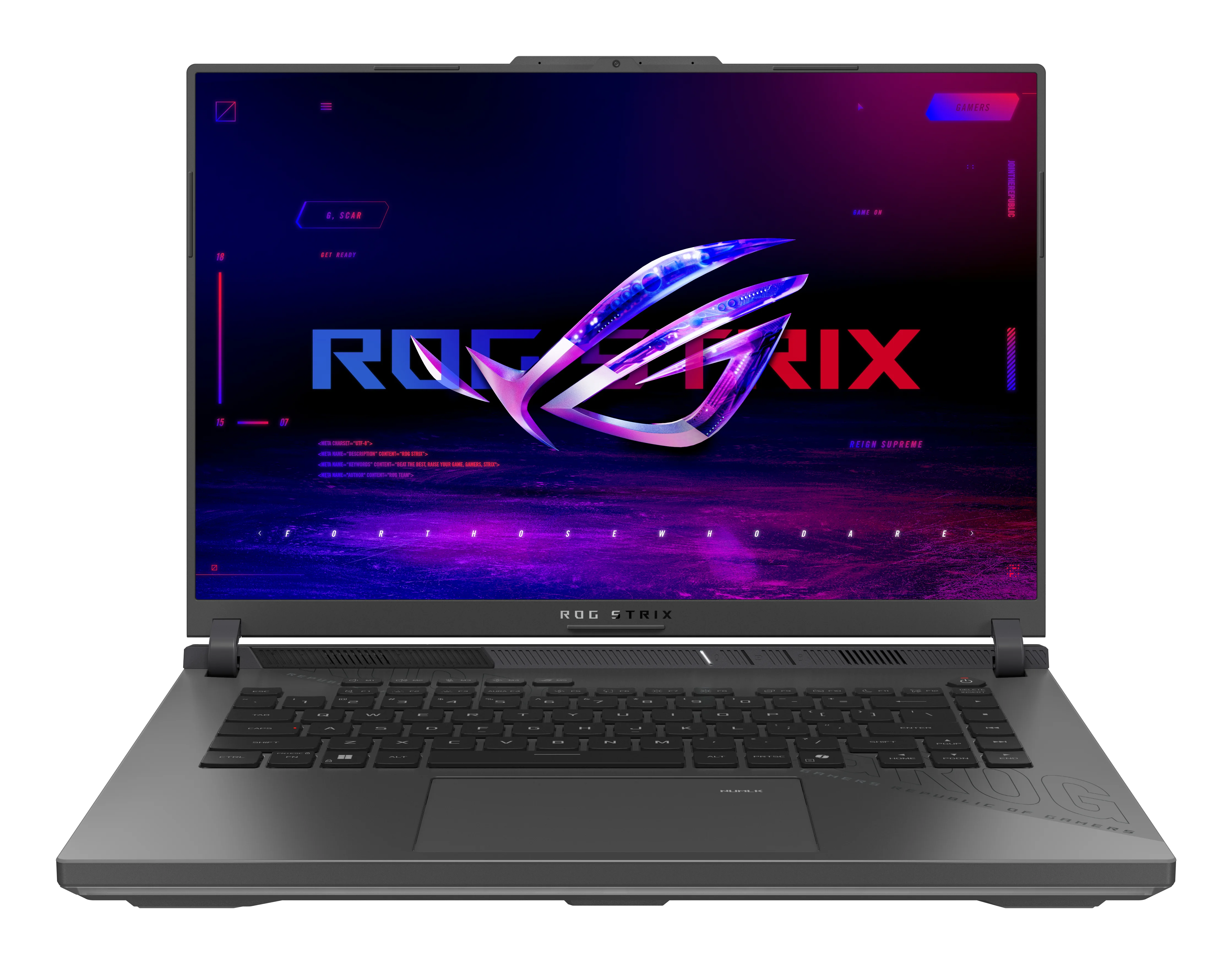 ASUS ROG Strix G16 G614FM-RV027W AMD Ryzen™ 9 9955HX Laptop 40,6 cm (16") WUXGA 16 GB DDR5-SDRAM 1 TB SSD NVIDIA GeForce RTX 5060 Wi-Fi 6E (802.11ax) Windows 11 Home Grau QWERTZ Deutsch