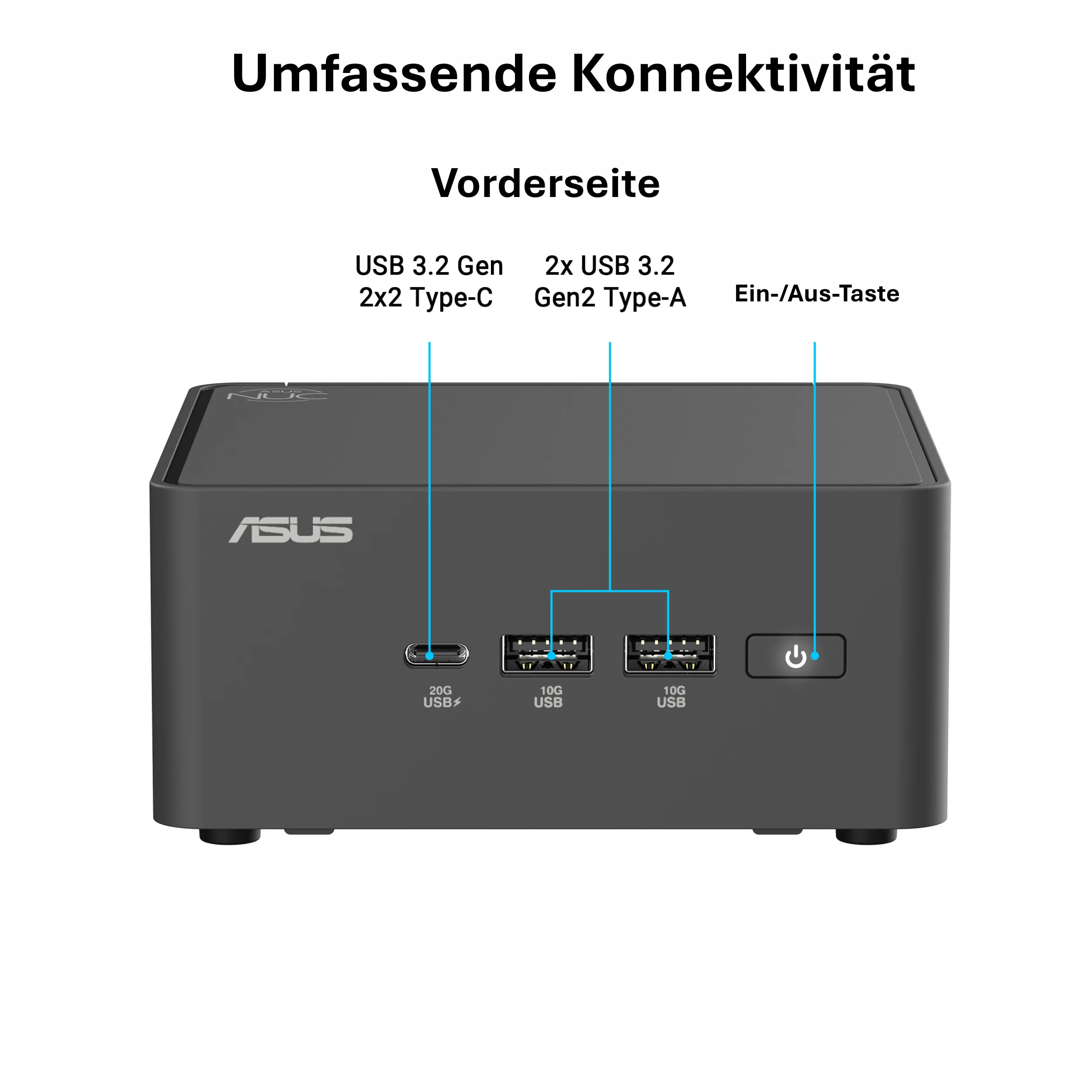ASUS NUC 15 Pro Tall PC Kit RNUC15CRHC500002 (Intel Core 5 210H Prozessor, Intel Arc Grafik, Intel WiFi 7, Bluetooth 5.4, ohne Betriebssystem, mit EU-Netzkabel, bis 99 TOPS KI-Leistung, unterstützt OpenClaw & Hermes Agent, 24/7 Betrieb)