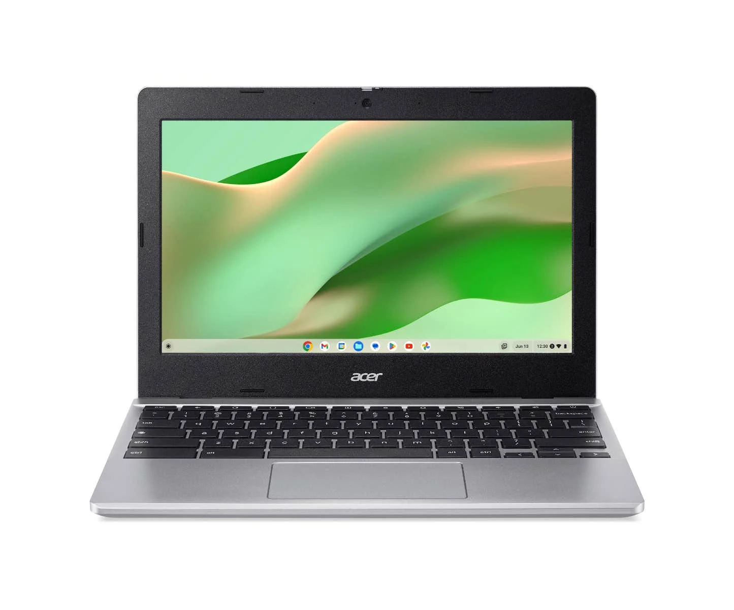 Acer Chromebook CB311-12HT-C8YQ Intel® N N100 29,5 cm (11.6") Touchscreen HD 4 GB LPDDR5-SDRAM 64 GB eMMC Wi-Fi 6E (802.11ax) ChromeOS Silber QWERTZ Deutsch