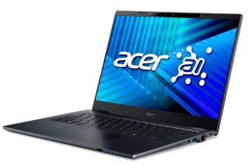 Acer TravelMate P4 TMP414-55-TCO-714G Intel Core Ultra 7 255U Laptop 35,6 cm (14") WUXGA 32 GB DDR5-SDRAM 1 TB SSD Wi-Fi 7 (802.11be) Windows 11 Pro Schwarz QWERTZ Deutsch