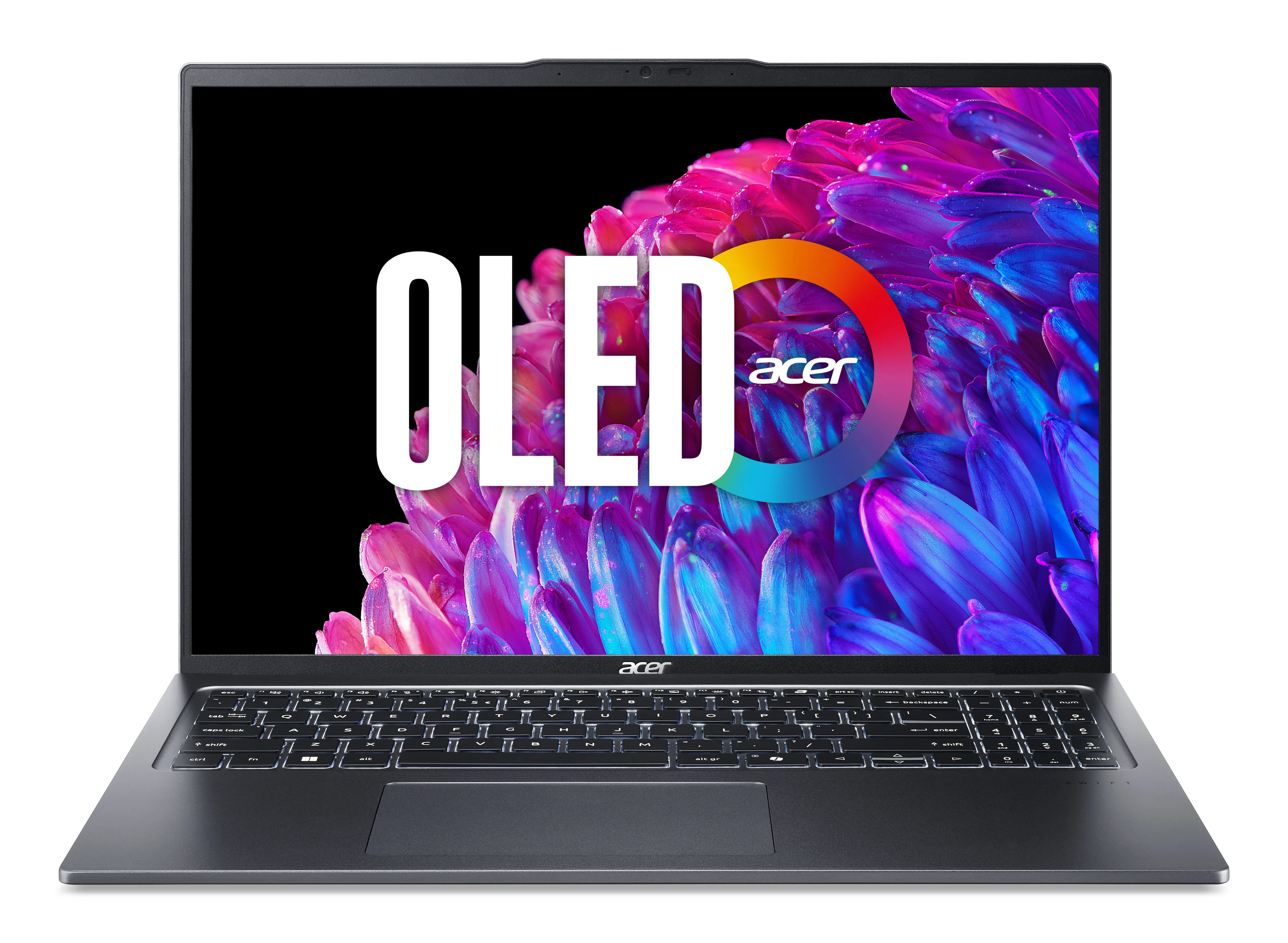 Acer Swift Go 16 SFG16-72-59VS Intel Core Ultra 5 125U Laptop 40,6 cm (16") 3.2K 16 GB LPDDR5x-SDRAM 1 TB SSD Wi-Fi 6E (802.11ax) Windows 11 Home Grau QWERTZ Deutsch