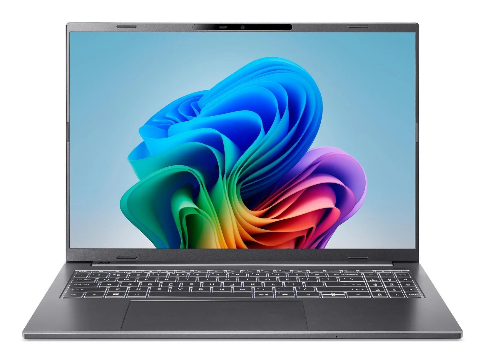 Acer Aspire 16 AI NX.JLNEG.009 netbook Copilot+ PC Snapdragon X1-26-100 40,6 cm (16") WUXGA 16 GB LPDDR5x-SDRAM 512 GB SSD Wi-Fi 7 (802.11be) Windows 11 Home Grau QWERTZ Deutsch