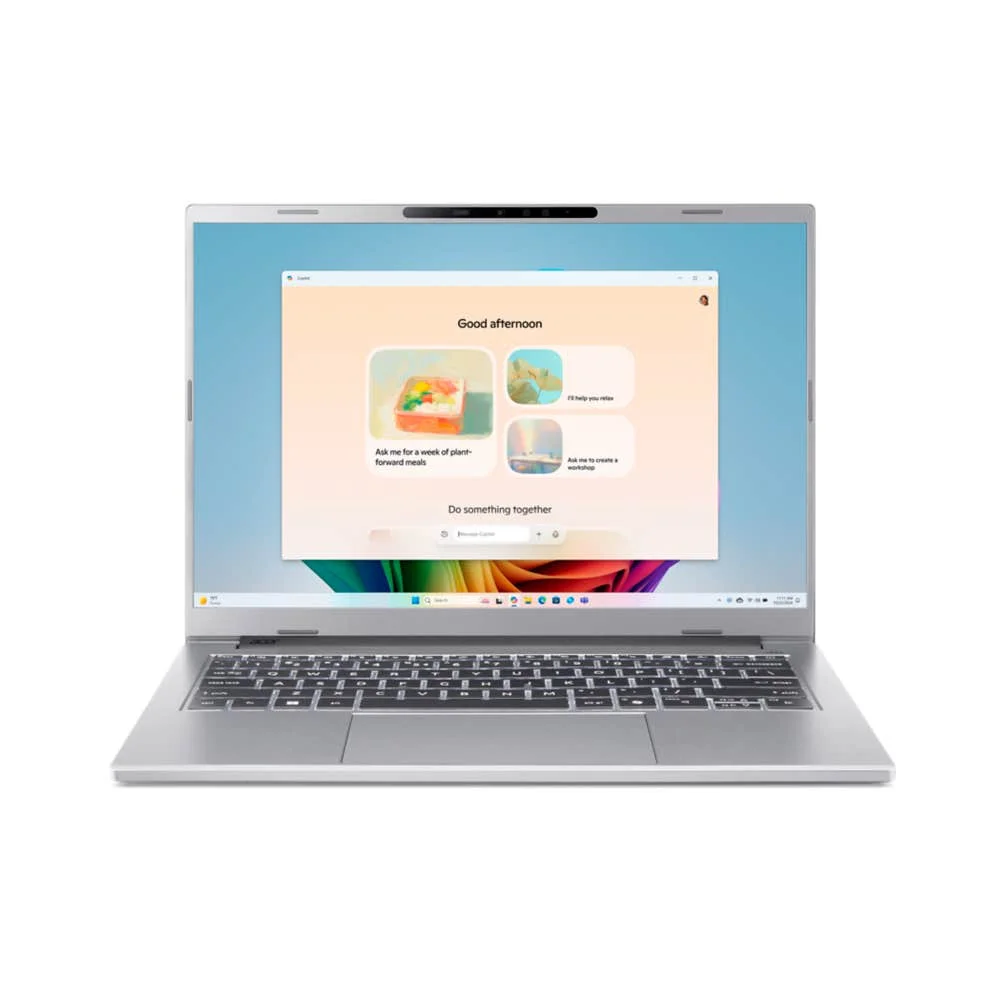 Acer Aspire 14 AI A14-53M-71LQ Intel Core Ultra 7 258V Laptop 35,6 cm (14") WUXGA 32 GB LPDDR5x-SDRAM 1 TB SSD Wi-Fi 7 (802.11be) Windows 11 Home Silber QWERTZ Deutsch