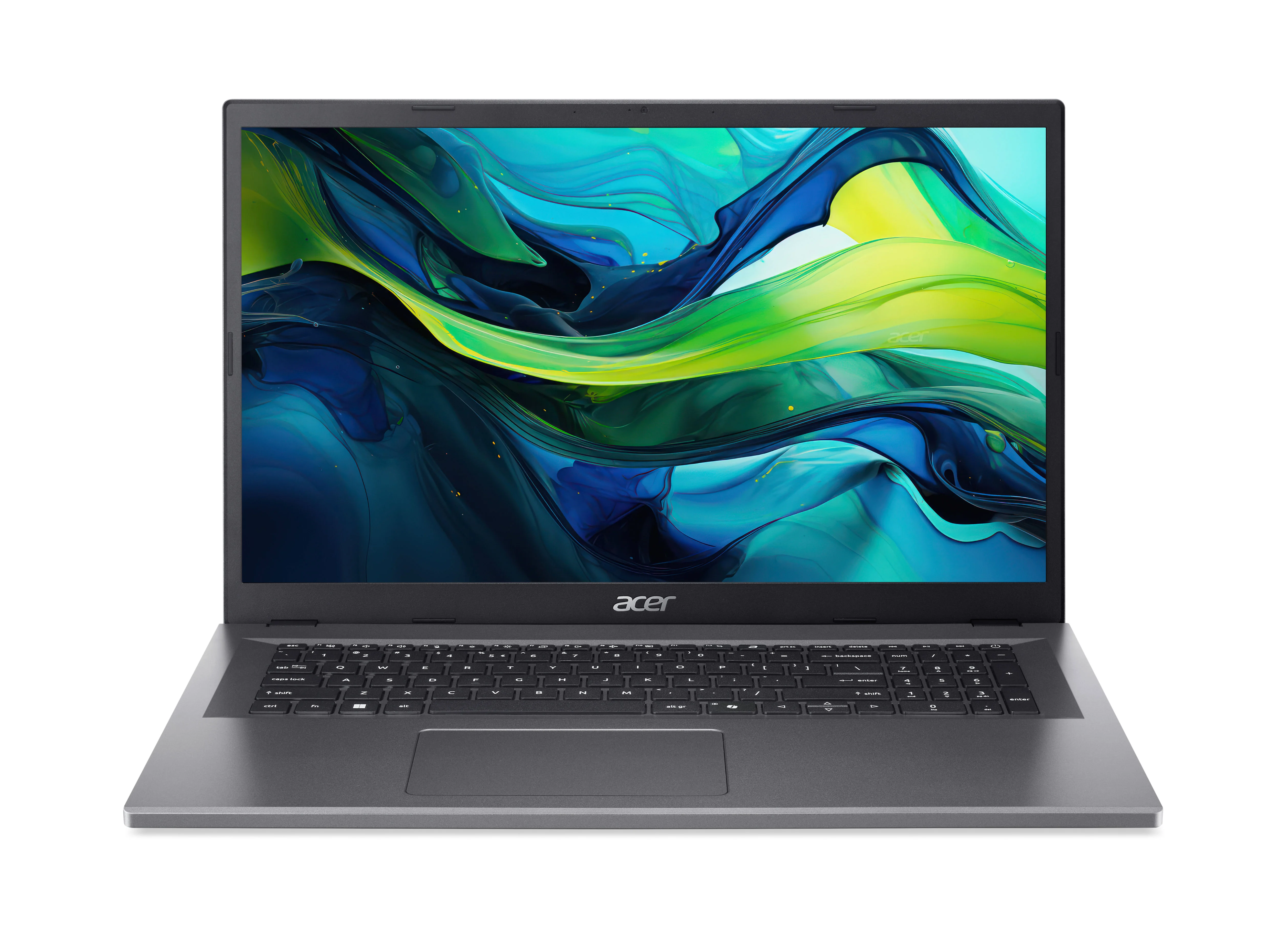 Acer Aspire Go 17 AG17-31P-36CG Intel Core 3 N355 Laptop 43,9 cm (17.3") Full HD 8 GB LPDDR5-SDRAM 512 GB SSD Wi-Fi 6 (802.11ax) eShell Grau