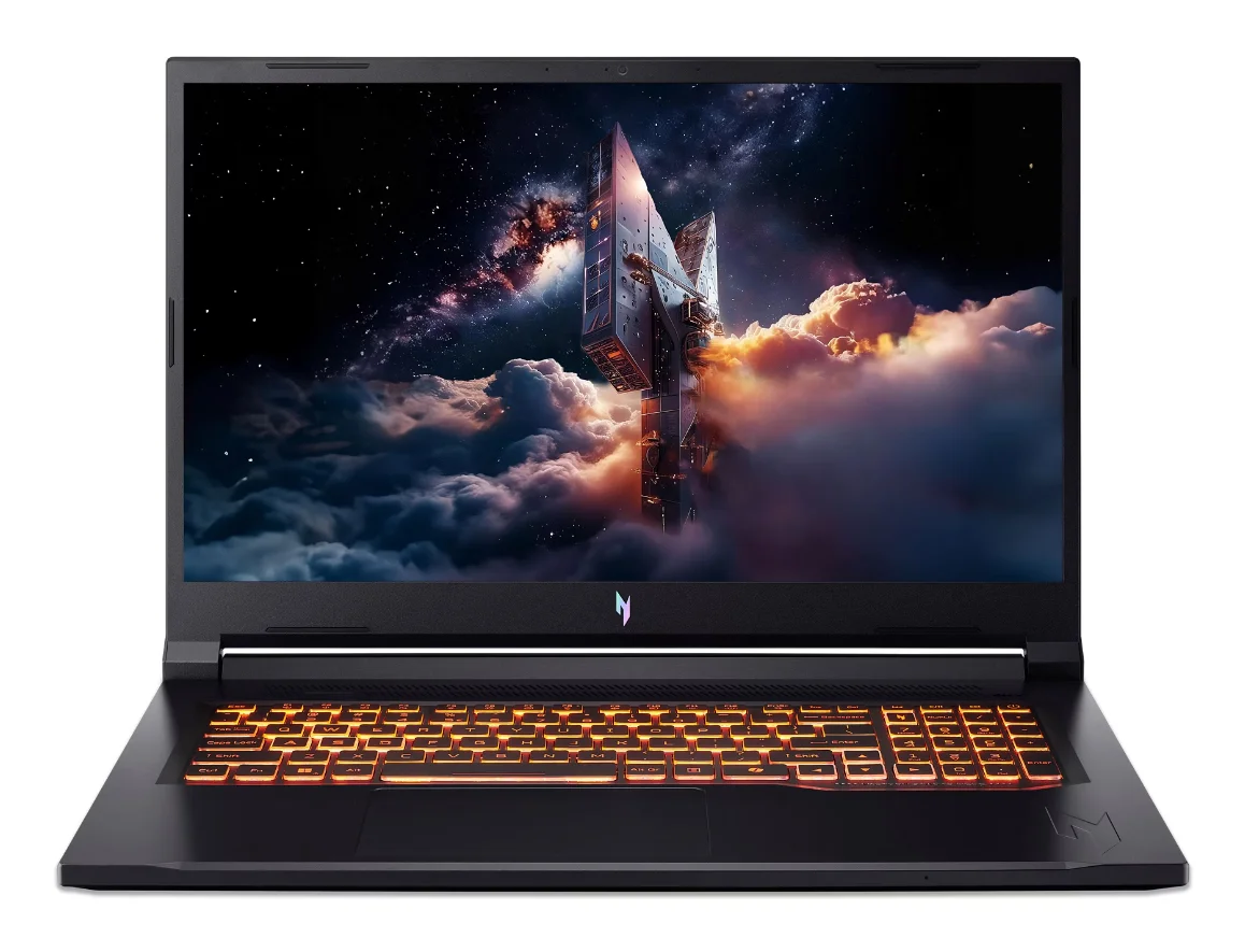 Acer Nitro V 17 AI ANV17-41-R2PT Copilot+ PC AMD Ryzen™ 7 260 Laptop 43,9 cm (17.3") Full HD 16 GB DDR5-SDRAM 1 TB SSD NVIDIA GeForce RTX 5070 Wi-Fi 6E (802.11ax) Windows 11 Home Schwarz