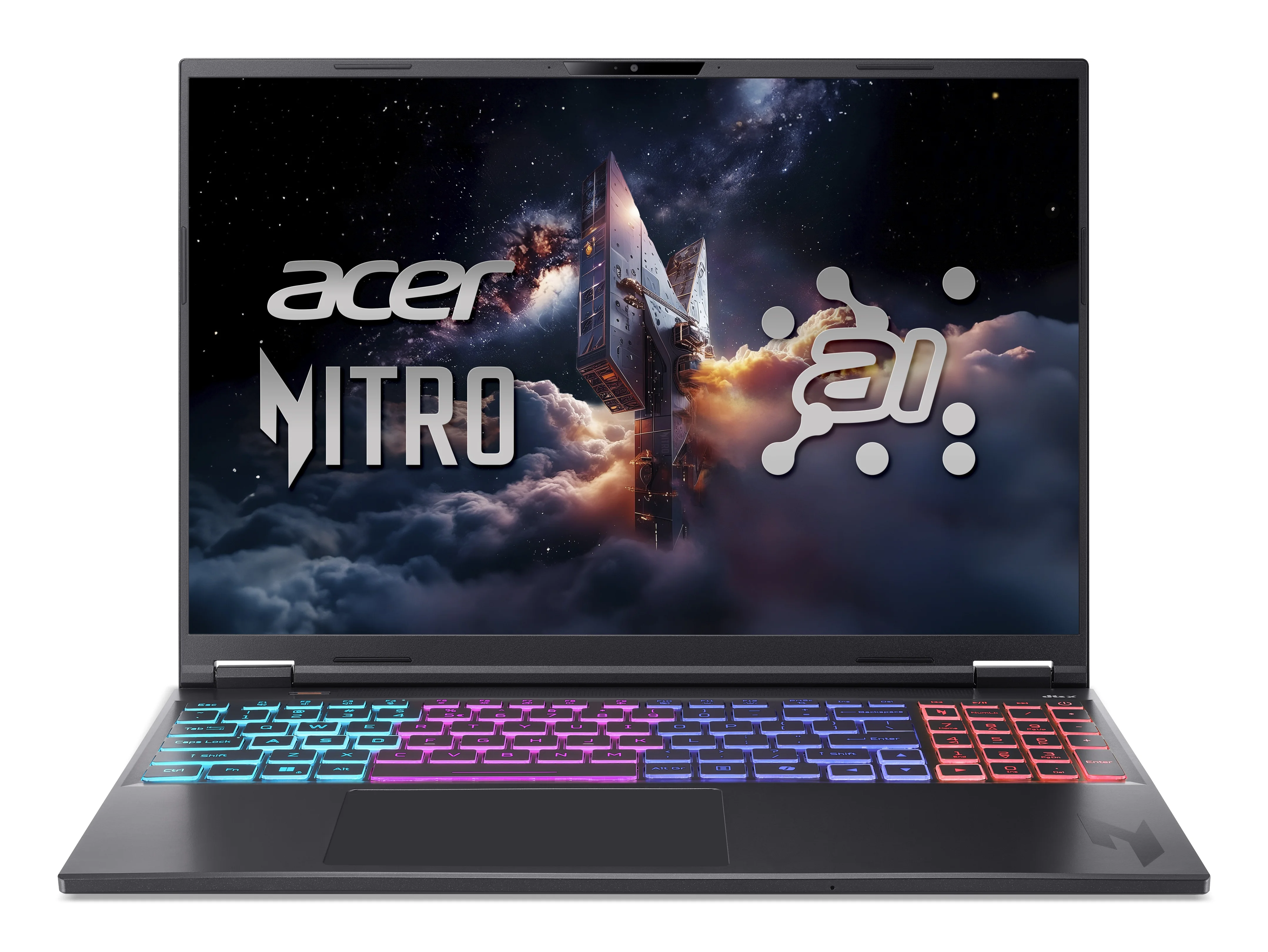 Acer Nitro 16S AI AN16S-61-R597 AMD Ryzen AI 5 340 Laptop 40,6 cm (16") WUXGA 16 GB DDR5-SDRAM 1 TB SSD NVIDIA GeForce RTX 5050 Wi-Fi 6E (802.11ax) Windows 11 Home Schwarz QWERTZ Deutsch
