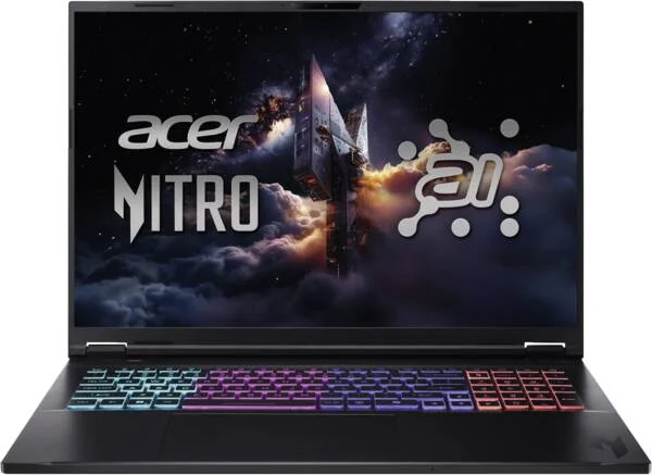 Acer Nitro 18 AI AMD 18 AI (AN18-61-R8X3) Copilot+ PC AMD Ryzen AI 7 350 Laptop 45,7 cm (18") WQXGA 16 GB DDR5-SDRAM 1 TB SSD NVIDIA GeForce RTX 5060 Laptop GPU Wi-Fi 6E (802.11ax) Windows 11 Home Schwarz US International