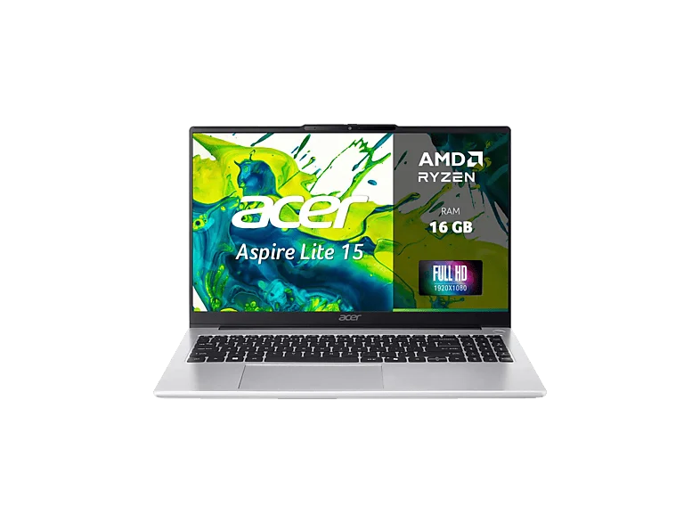 ACER Aspire Lite 15 (AL15-45P-R1U9) - 15,6 Zoll AMD Ryzen™ 7 5825U 16 GB 1024 Radeon™ Onboard Graphics Windows 11 Home