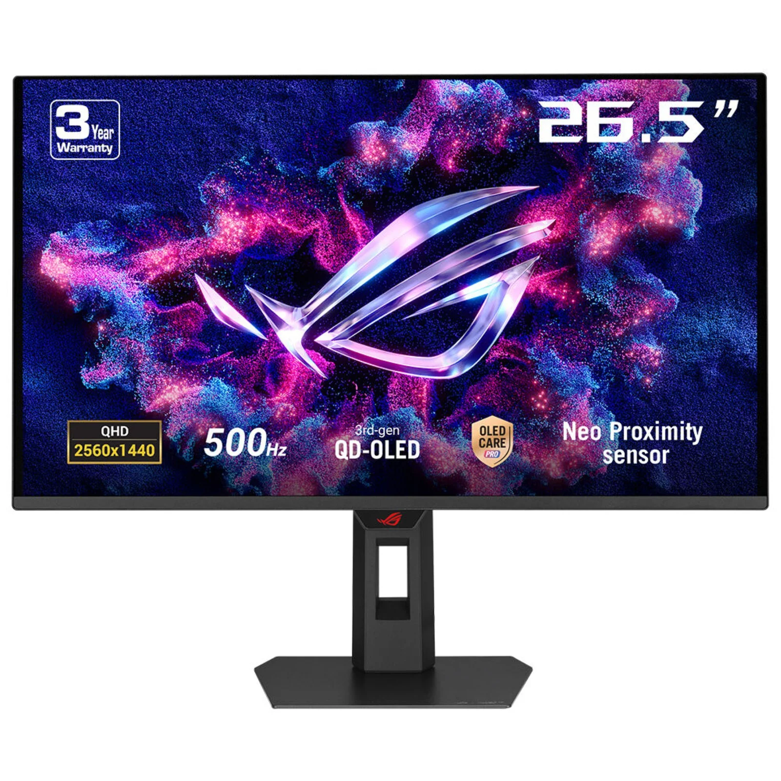 ASUS ROG Strix OLED XG27AQDPG Computerbildschirm 67,3 cm (26.5") 2560 x 1440 Pixel Wide Quad HD QD-OLED Schwarz