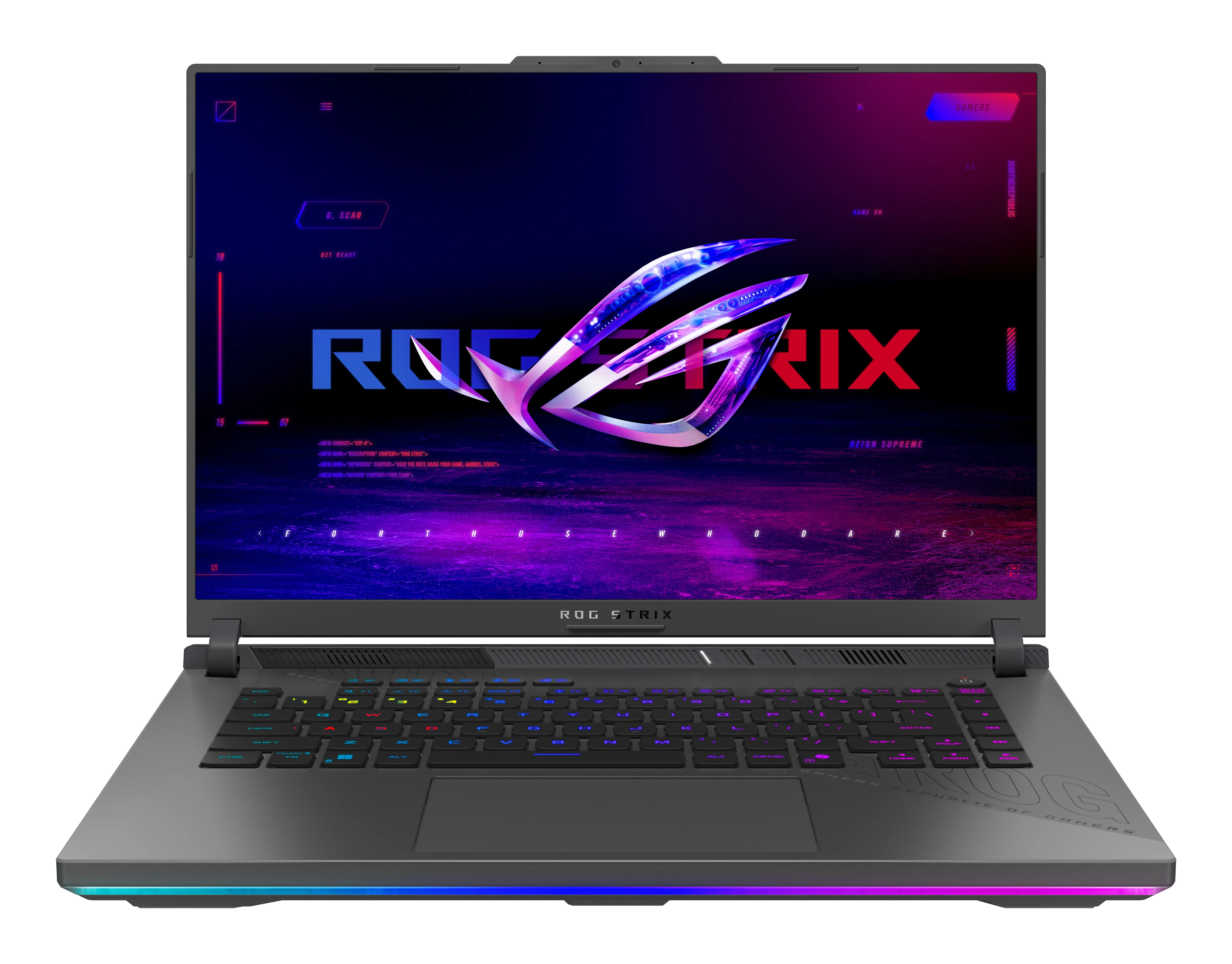 ASUS ROG Strix G16 G614PM-RV015W AMD Ryzen™ 9 8940HX Laptop 40,6 cm (16") WUXGA 32 GB DDR5-SDRAM 1 TB SSD NVIDIA GeForce RTX 5060 Wi-Fi 6E (802.11ax) Windows 11 Home Grau QWERTZ Deutsch