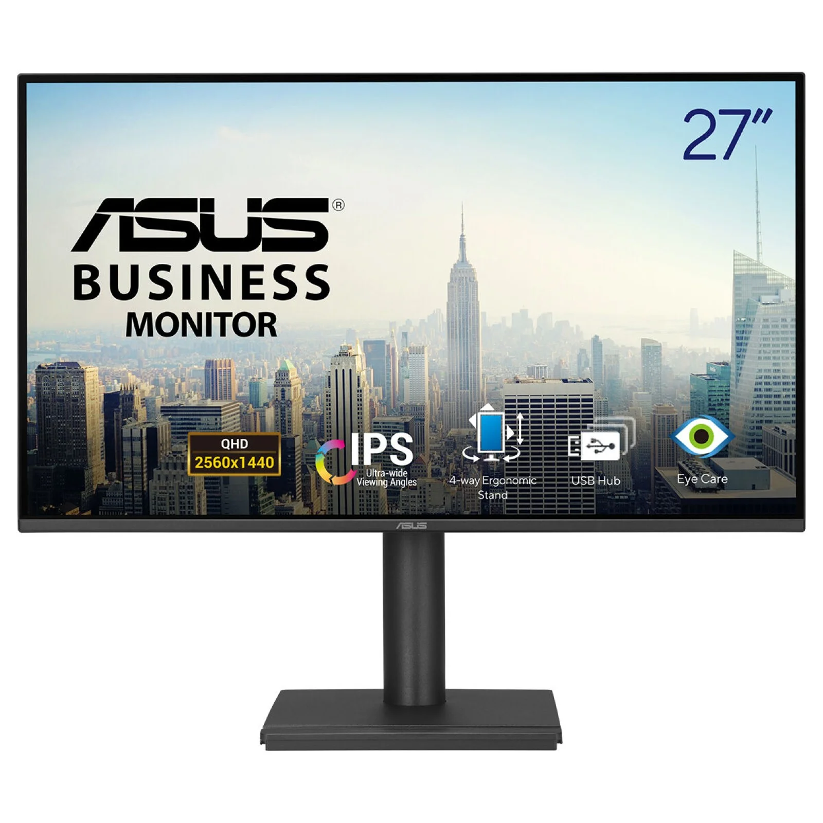ASUS BE27AQ Computerbildschirm 68,6 cm (27") 2560 x 1440 Pixel Quad HD LCD Schwarz