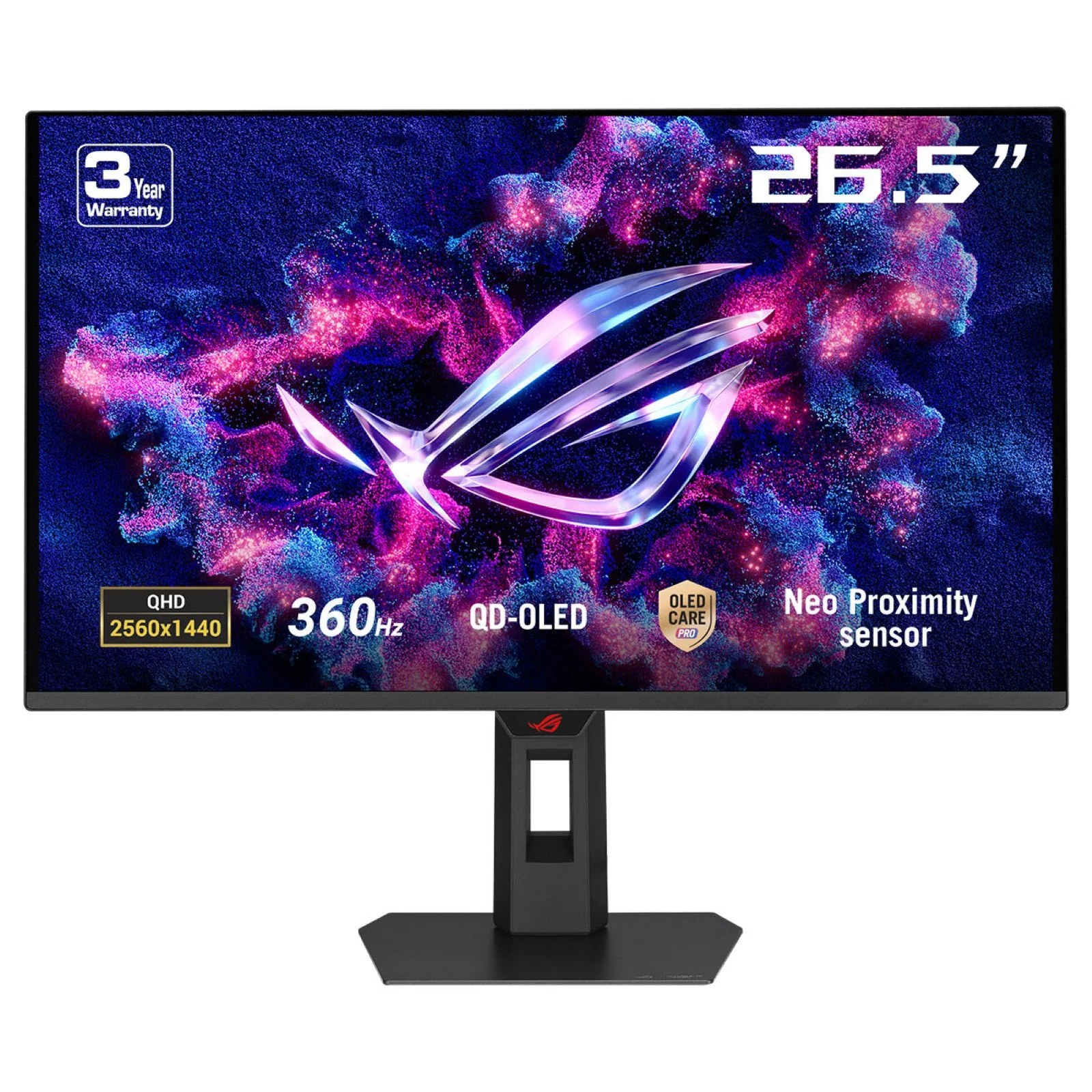 ASUS ROG Strix OLED XG27AQDNG Computerbildschirm 67,3 cm (26.5") 2560 x 1440 Pixel Quad HD QD-OLED Schwarz
