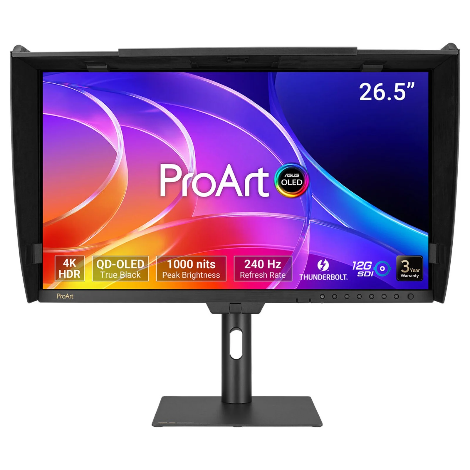 ASUS ProArt OLED PA27USD Computerbildschirm 67,3 cm (26.5") 3840 x 2160 Pixel 4K Ultra HD QD-OLED Schwarz