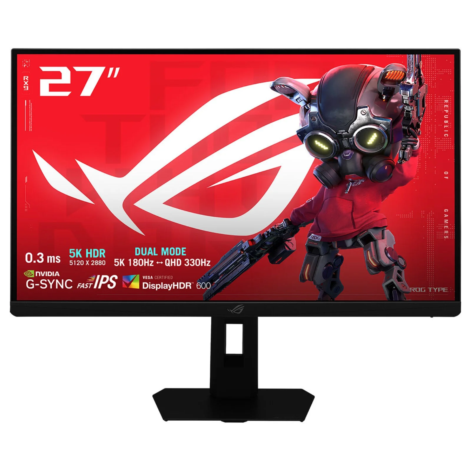 ASUS ROG Strix XG27JCG Computerbildschirm 68,6 cm (27") 5120 x 2880 Pixel 5K Ultra HD LCD Schwarz