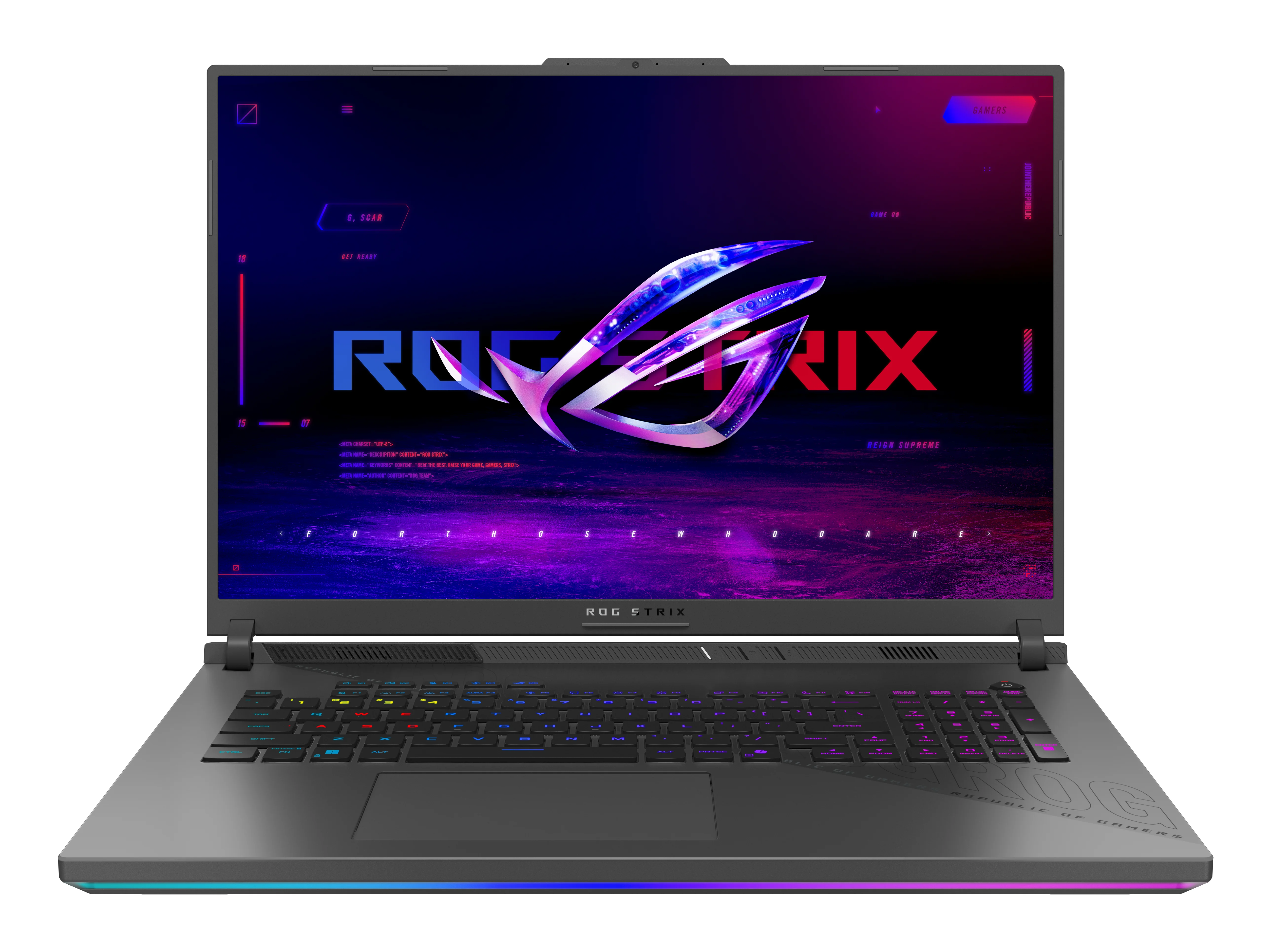 ASUS ROG Strix G18 G814PM-S8023W AMD Ryzen™ 9 8940HX Laptop 45,7 cm (18") WUXGA 32 GB DDR5-SDRAM 1 TB SSD NVIDIA GeForce RTX 5060 Wi-Fi 6E (802.11ax) Windows 11 Home Grau QWERTZ Deutsch