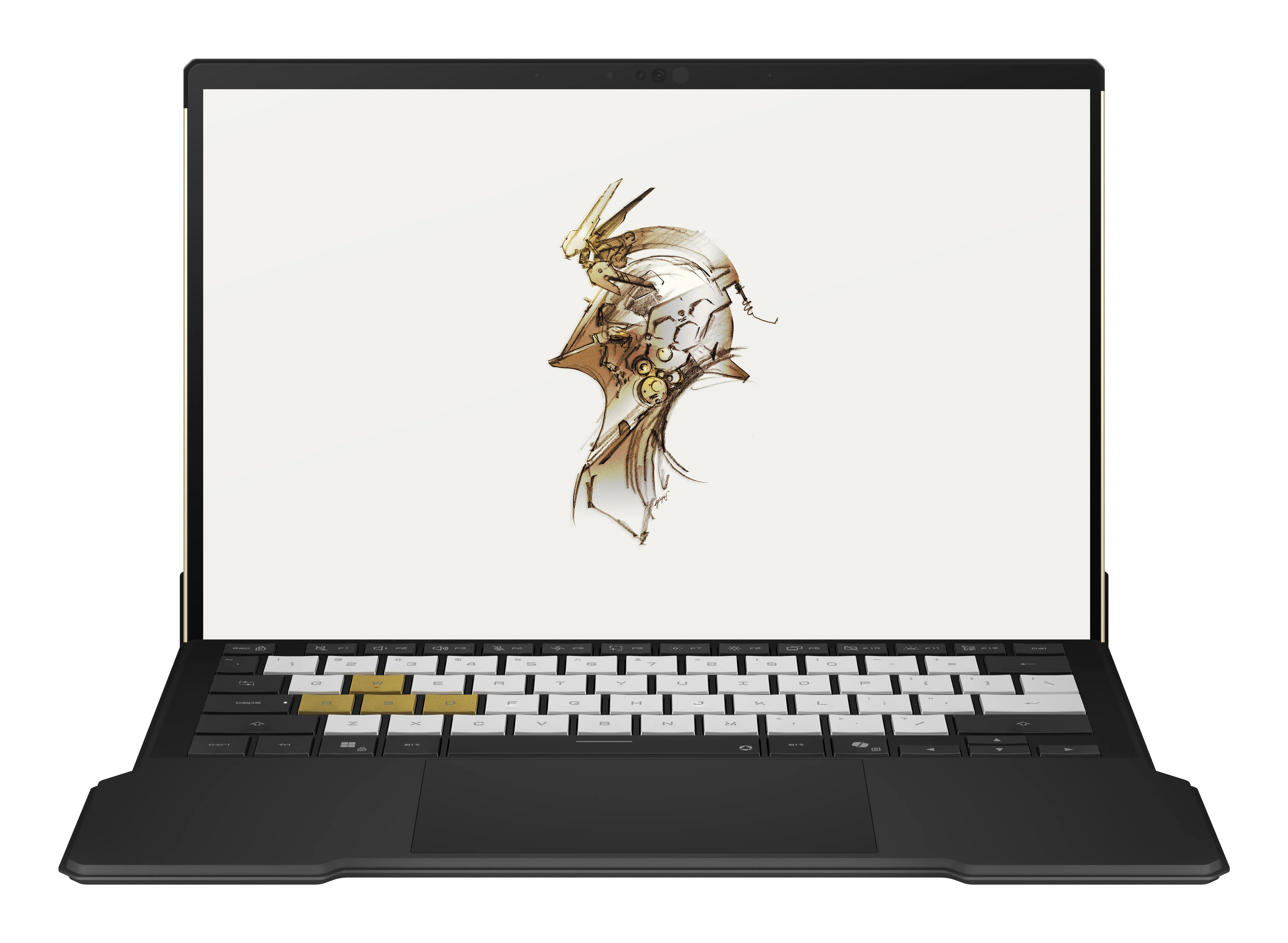 ASUS ROG Flow Z13-KJP GZ302EAC-RU178W AMD Ryzen AI Max+ 395 Hybrid (2-in-1) 34 cm (13.4") Touchscreen WQXGA 128 GB LPDDR5x-SDRAM 1 TB SSD Wi-Fi 7 (802.11be) Windows 11 Home Deutsch Schwarz, Weiß, Gold