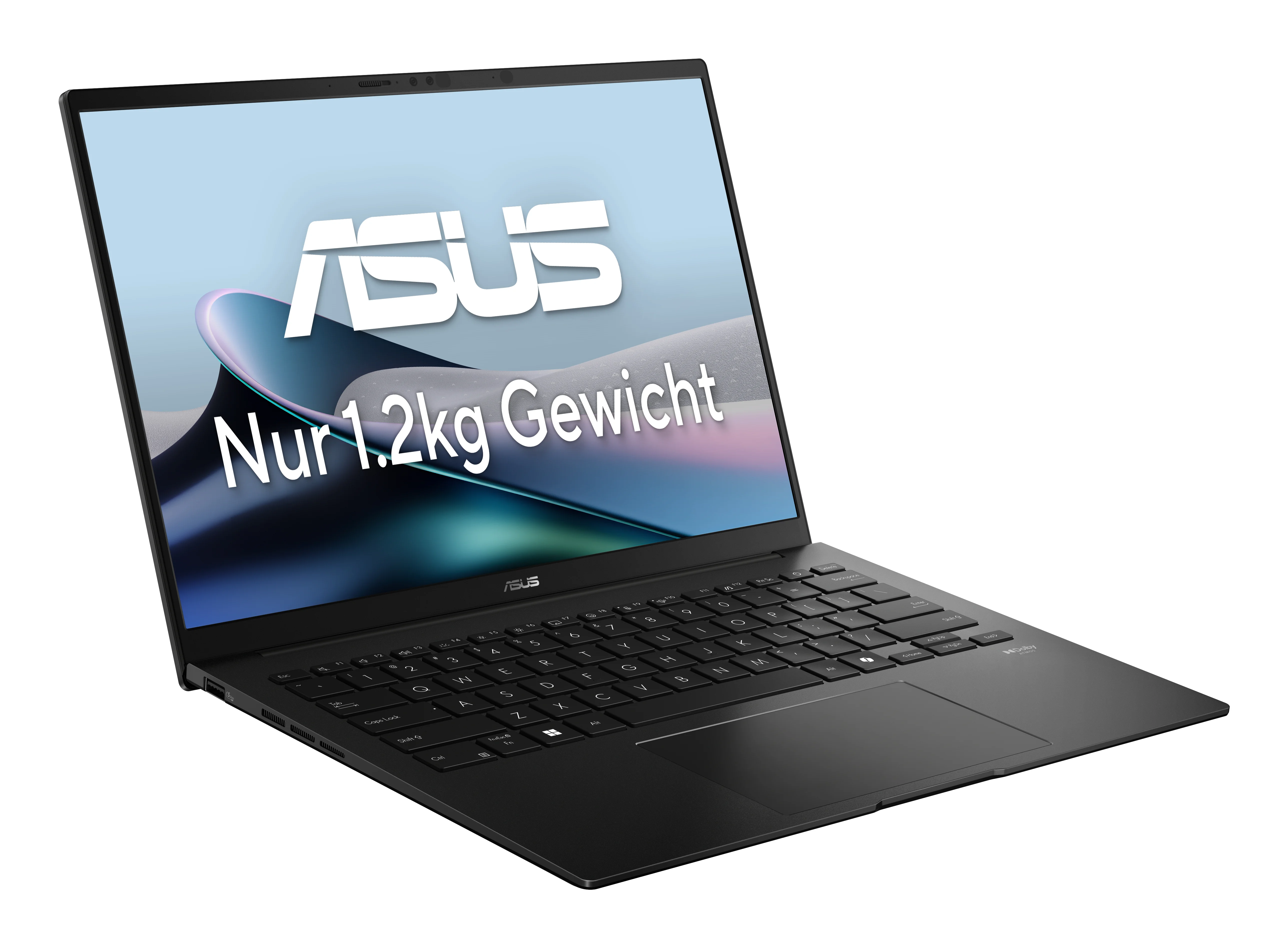 ASUS Zenbook 14 OLED UM3406GA-QD184W Copilot+ PC AMD Ryzen AI 7 445 Laptop 35,6 cm (14") WUXGA 32 GB LPDDR5x-SDRAM 1 TB SSD Wi-Fi 6E (802.11ax) Windows 11 Home Schwarz QWERTZ Deutsch