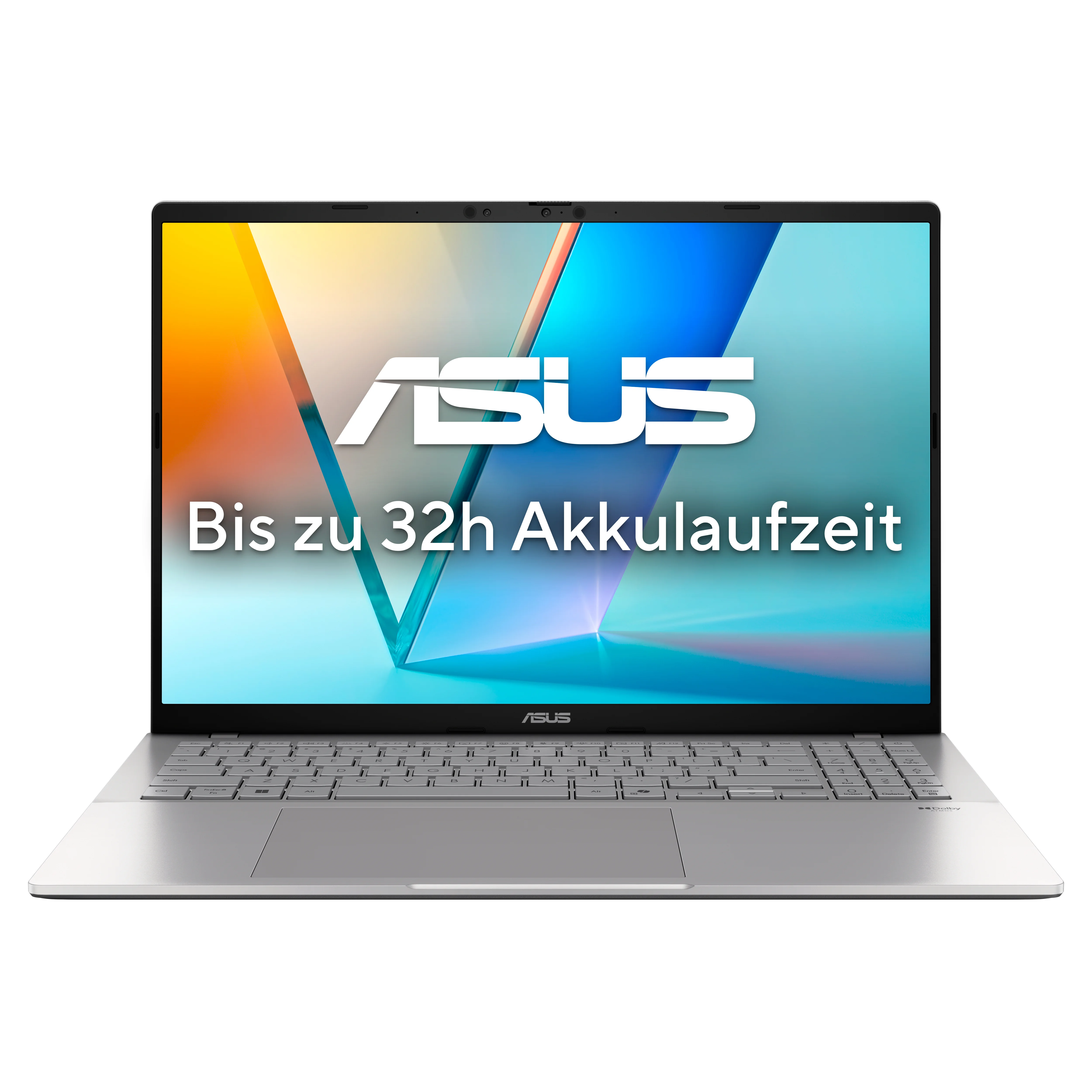 ASUS Vivobook S16 S3607QA-SH076W Copilot+ PC Snapdragon X1-26-100 Laptop 40,6 cm (16") WUXGA 16 GB LPDDR5x-SDRAM 512 GB SSD Wi-Fi 6E (802.11ax) Windows 11 Home Deutsch Silber