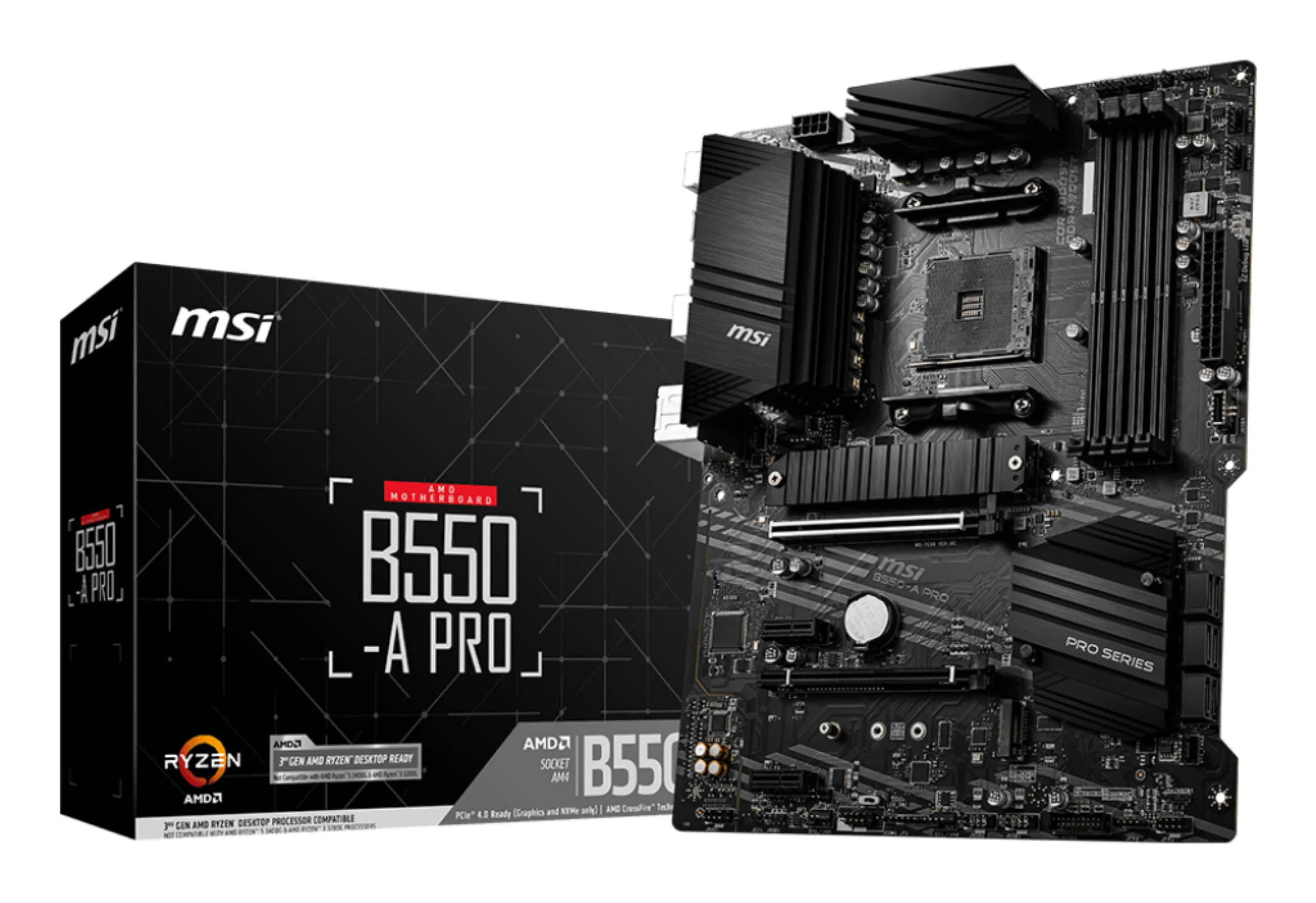 MSI B550-A PRO Motherboard AMD B550 Sockel AM4 ATX