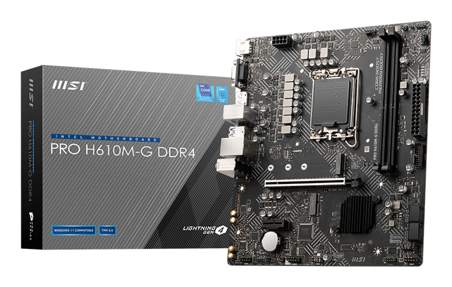 MSI PRO H610M-G DDR4 Motherboard Intel H610 LGA 1700 micro ATX